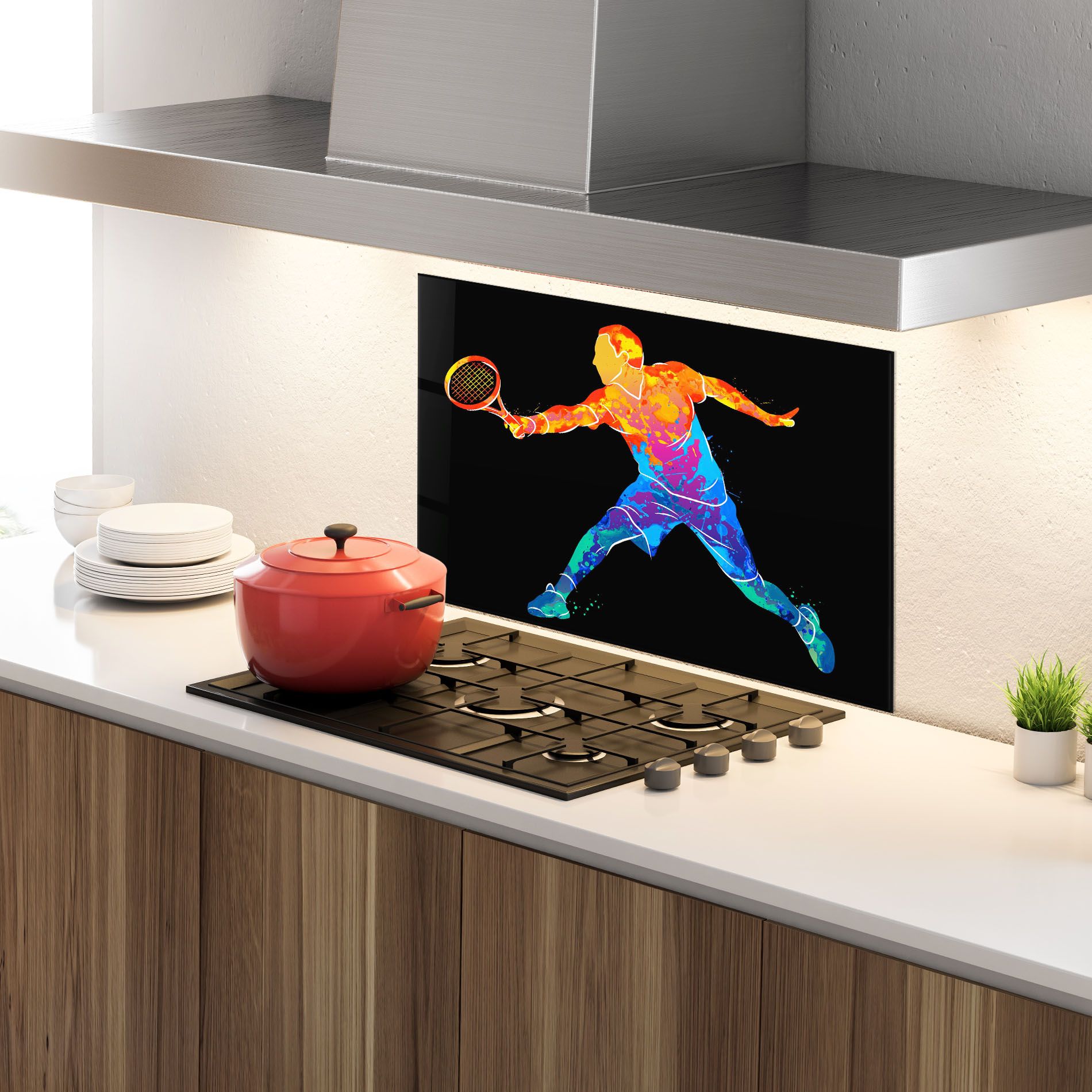 Tennis Orange Blue mockup 4