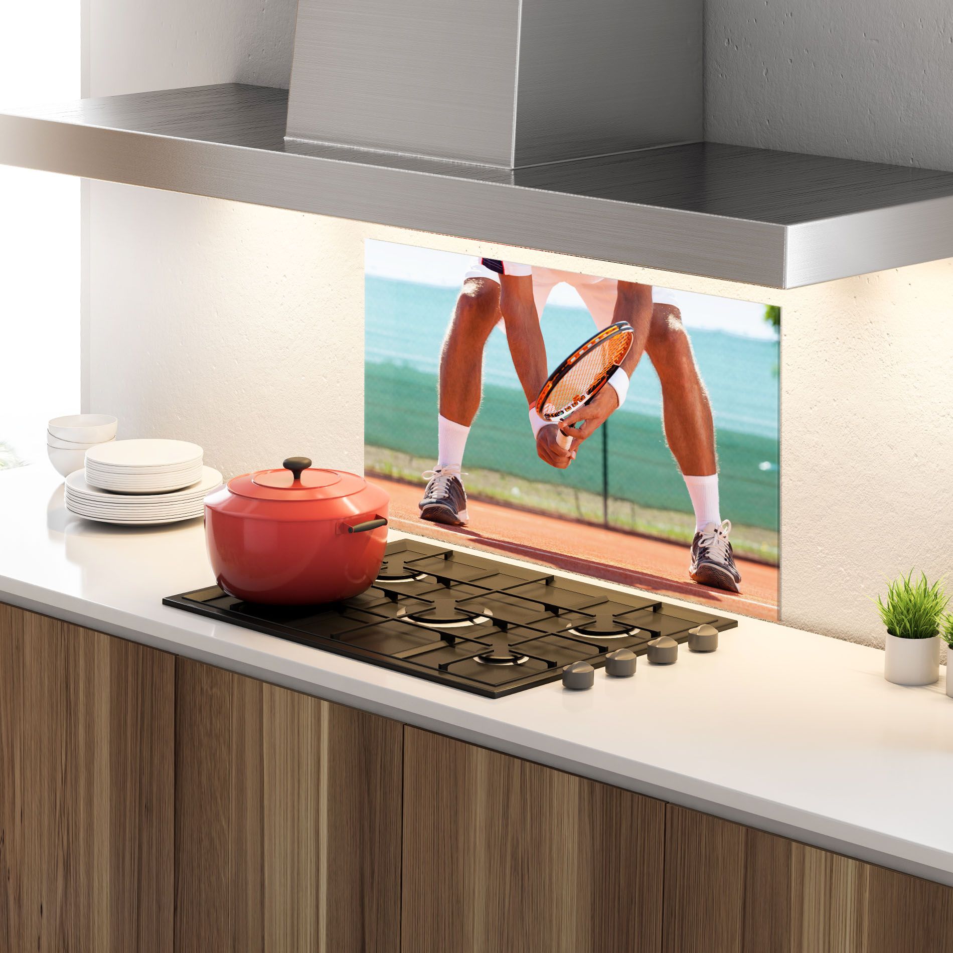 Tennis Player In Action mockup 4