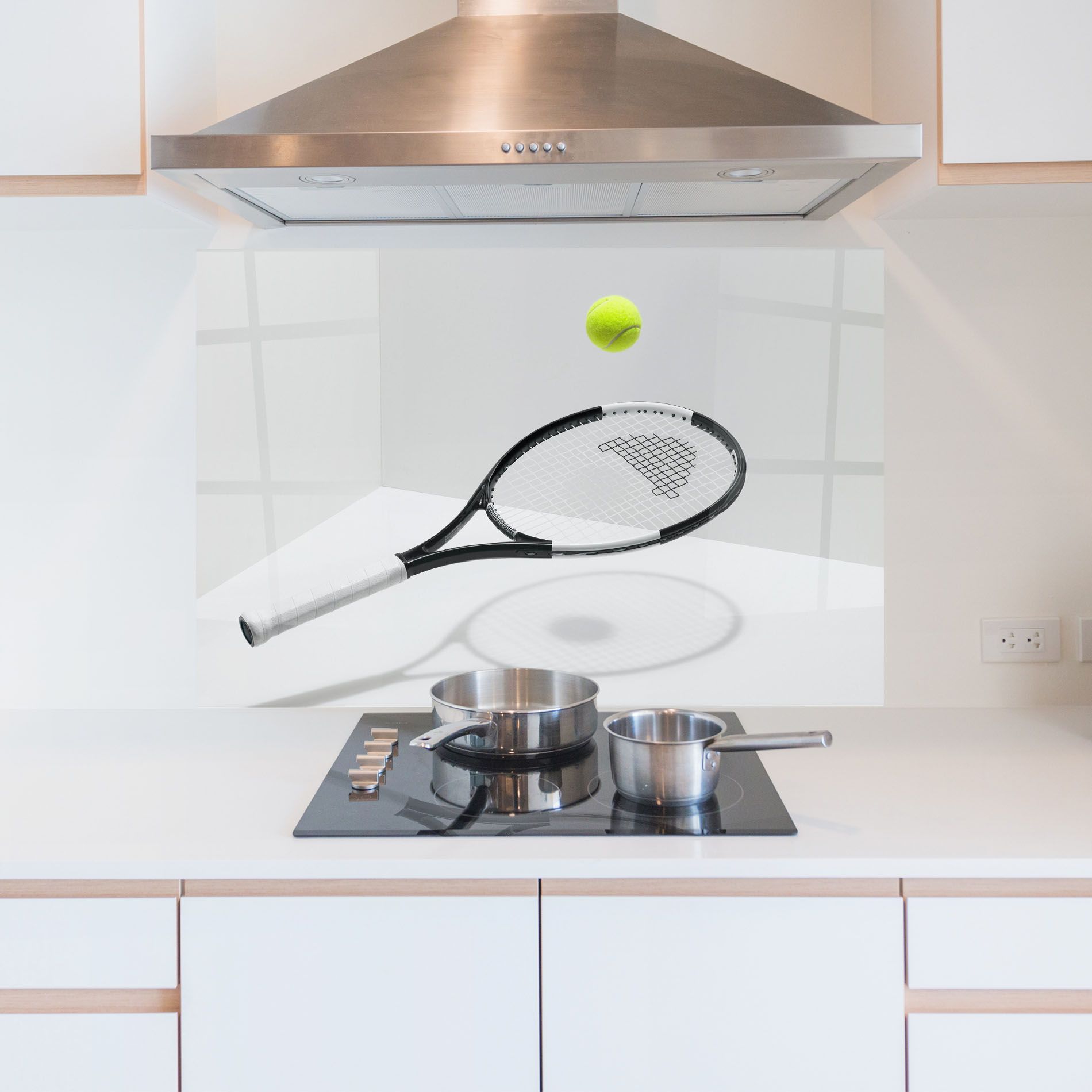 Floating Tennis Racket mockup 5
