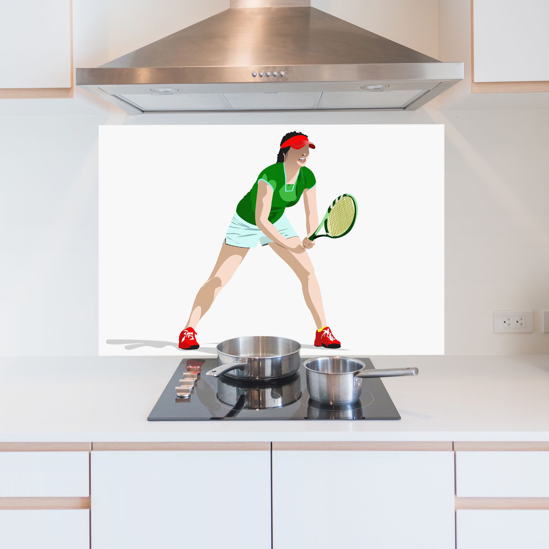 Green Tennis Racket mockup 5