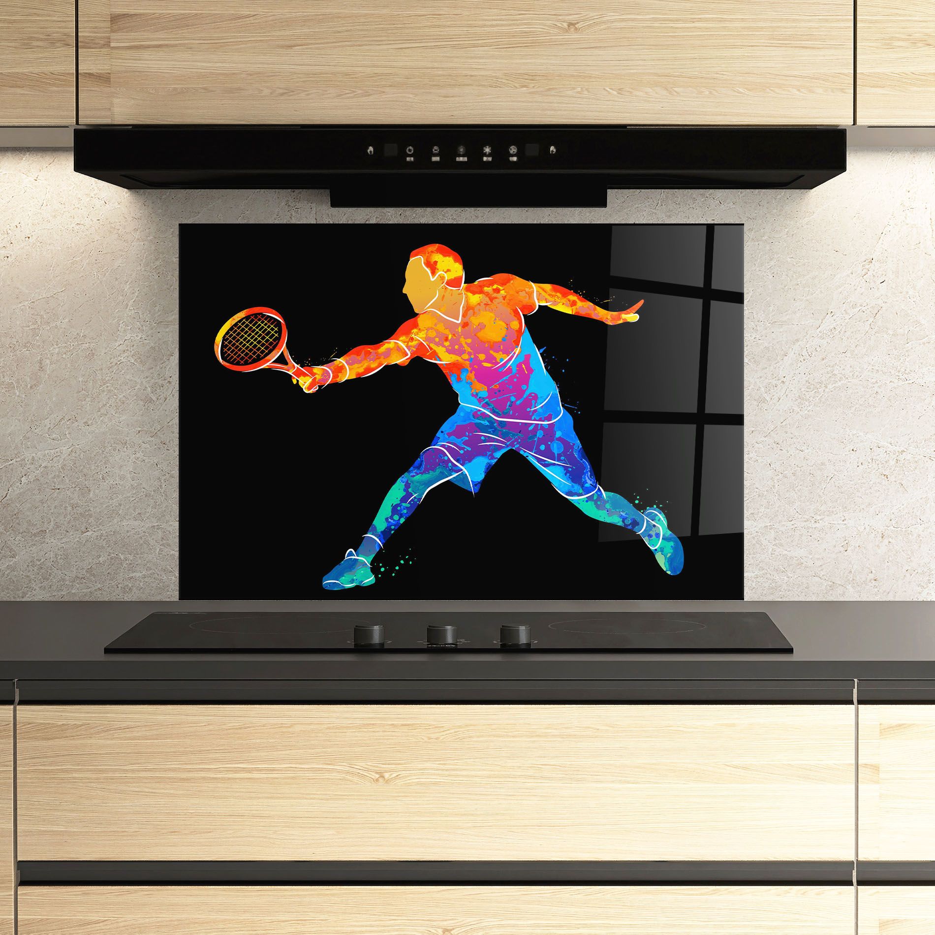 Tennis Orange Blue mockup 3