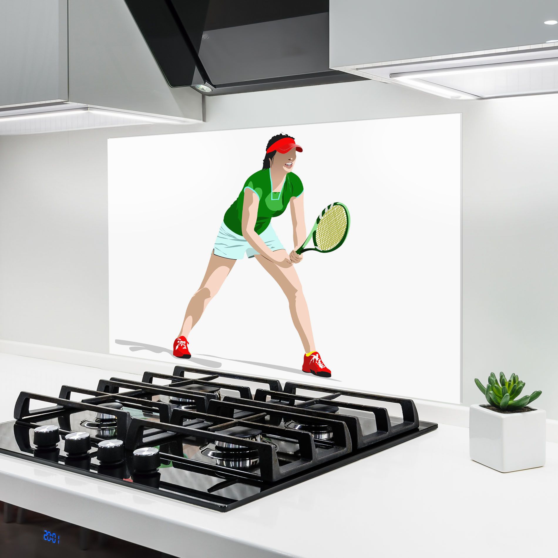 Green Tennis Racket mockup 6