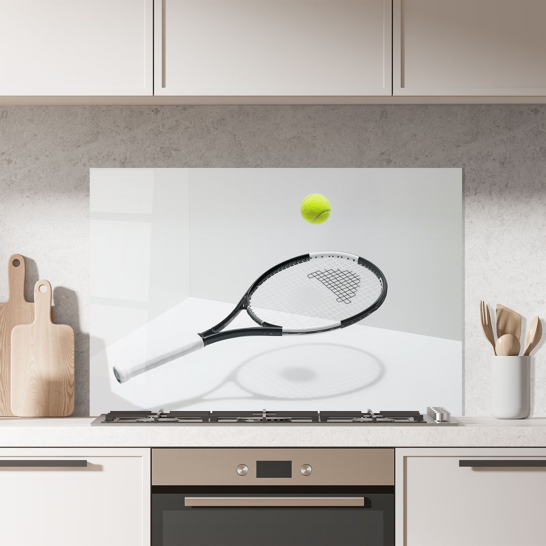 Floating Tennis Racket mockup 7