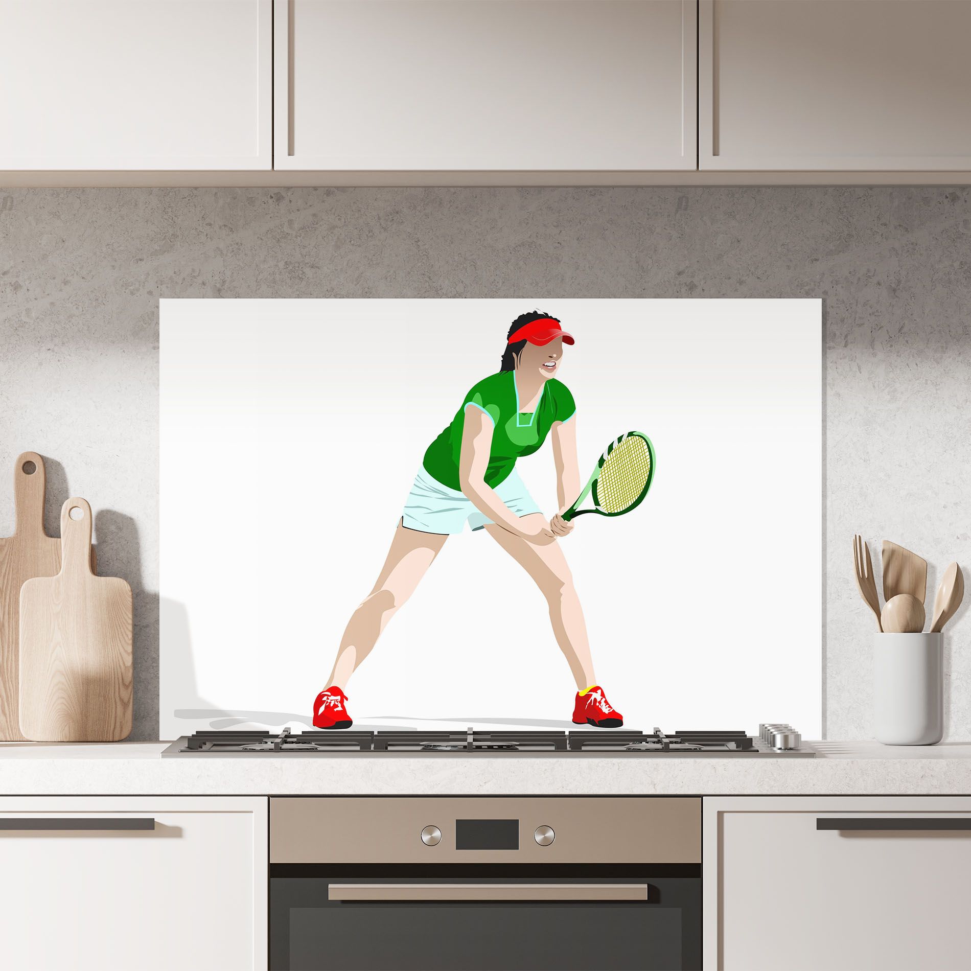 Green Tennis Racket mockup 7