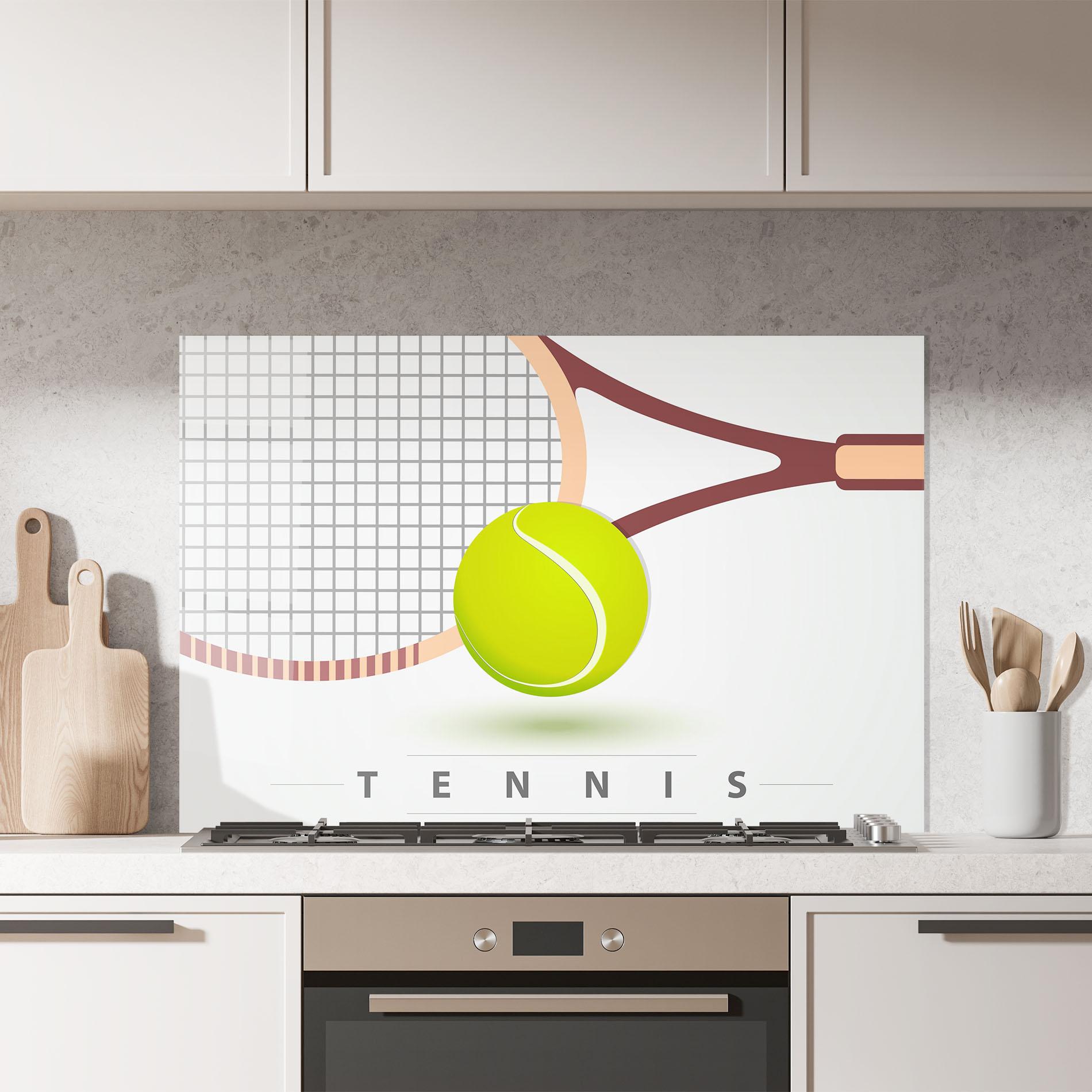 Küchenrückwand Glas Tennis Ball mockup 7