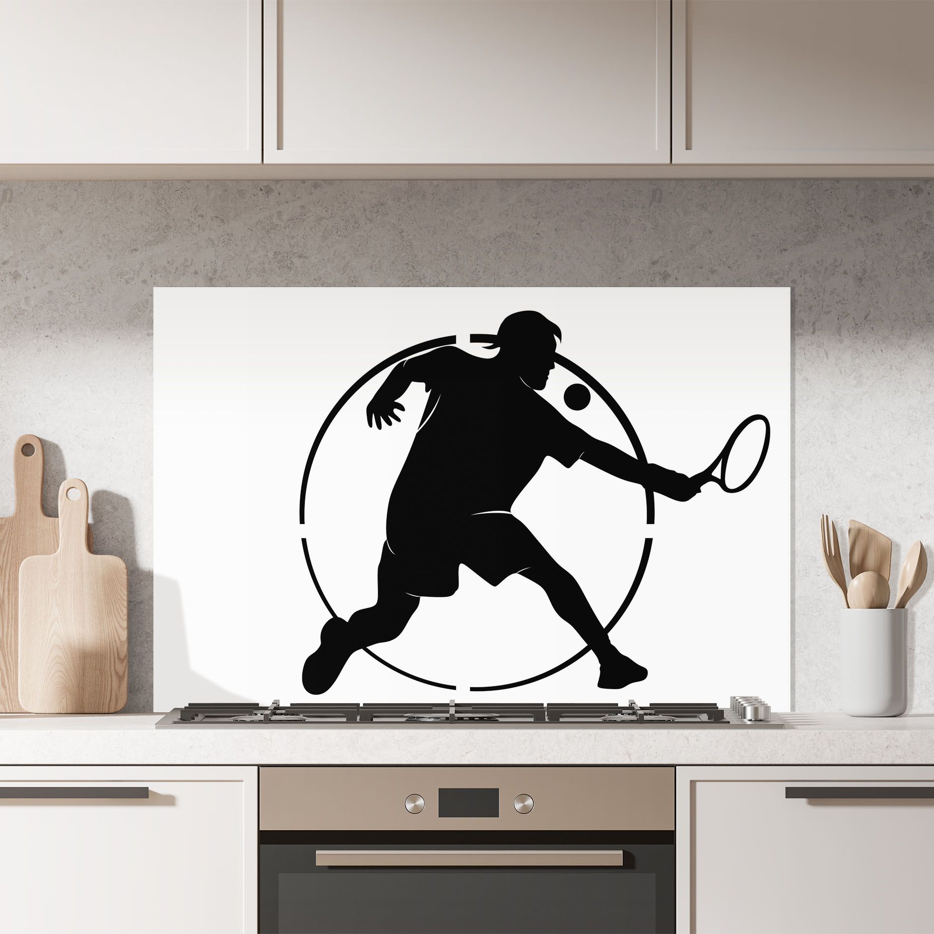 Tennis Black Circle mockup 7