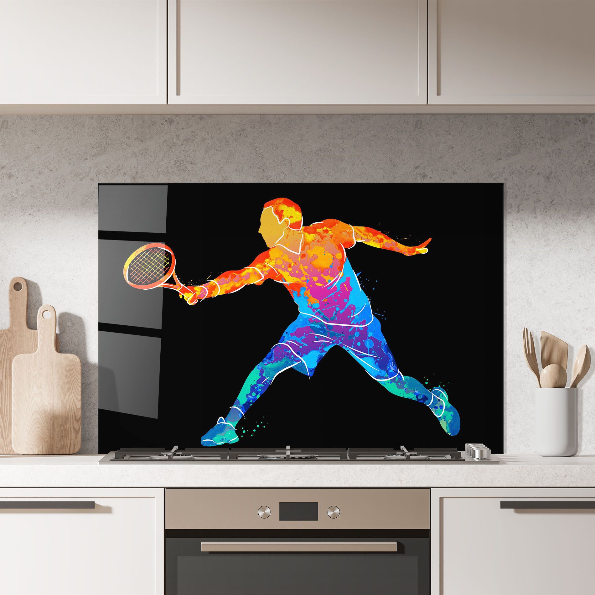 Tennis Orange Blue mockup 7