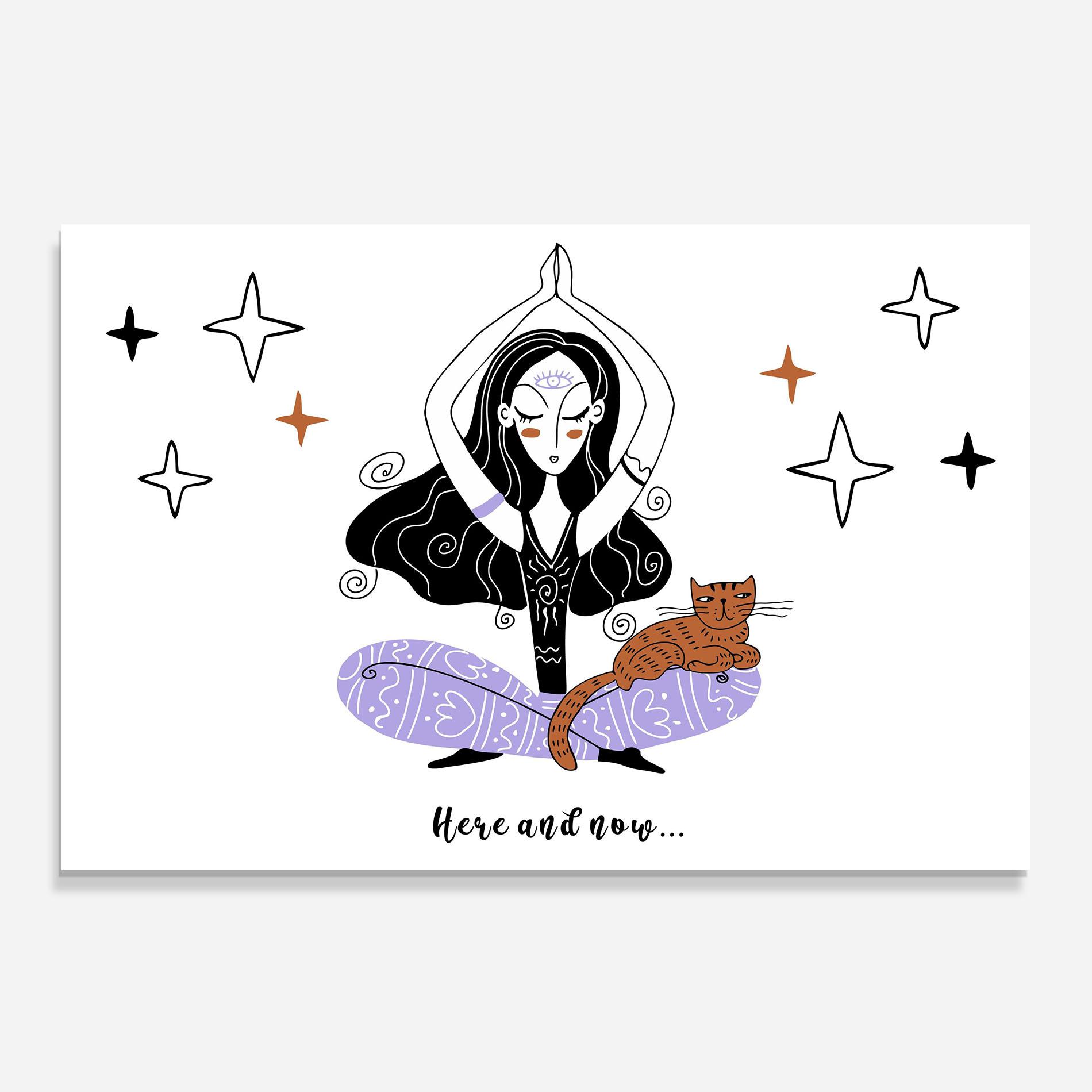 Küchenrückwand Glas Here And Now mockup 0