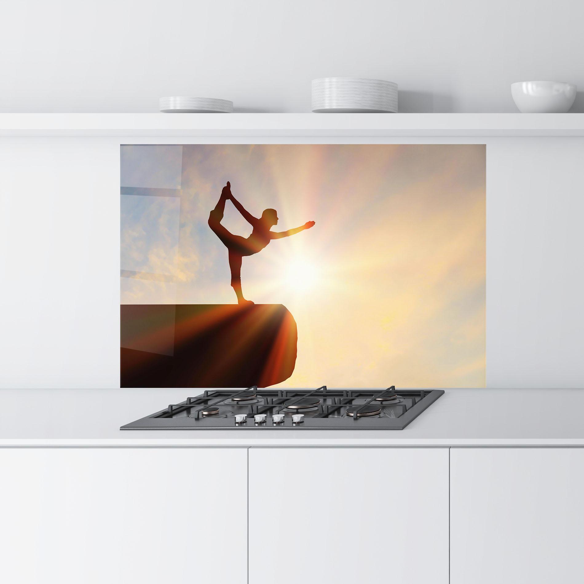 Küchenrückwand Glas Inner Illumination mockup 9