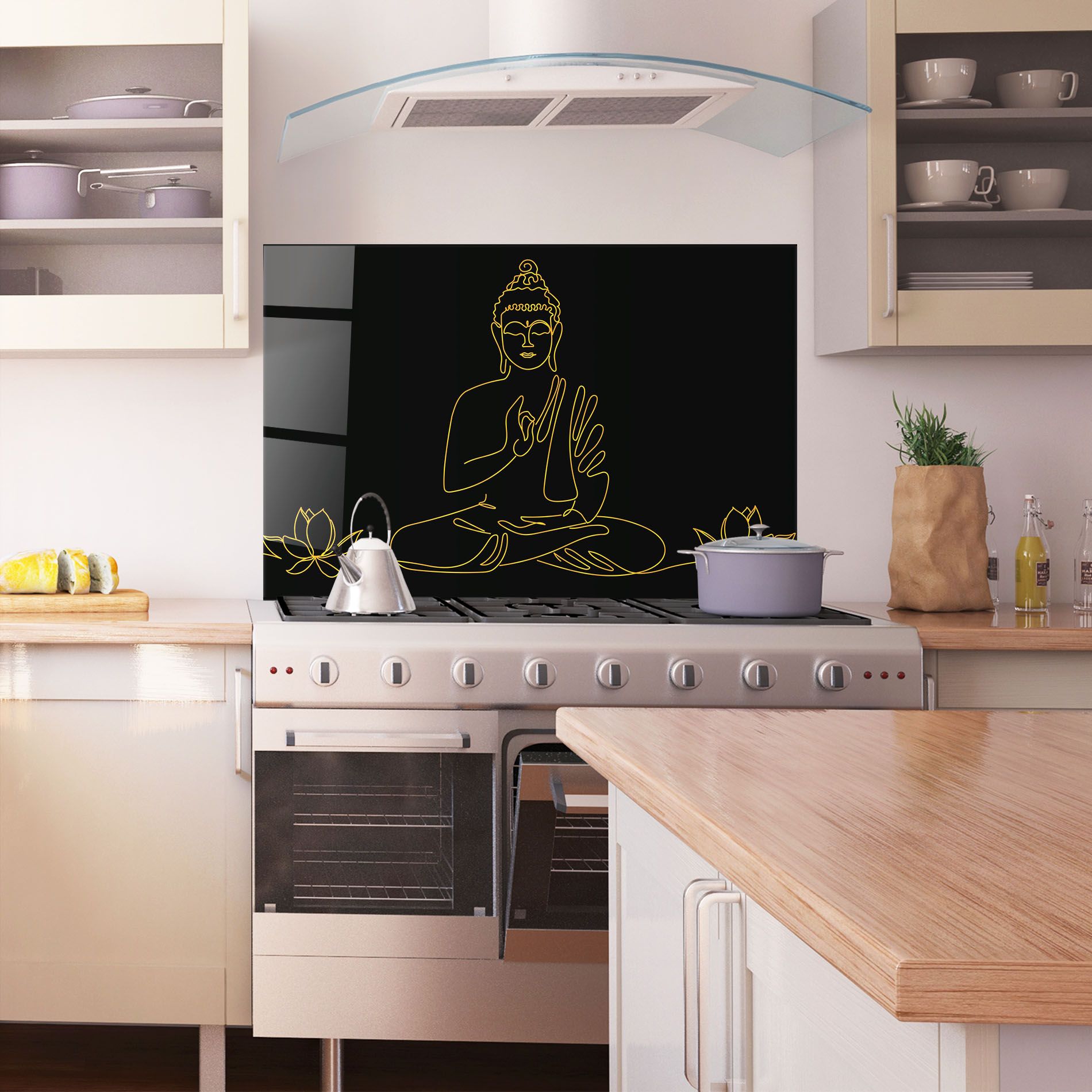 Buddha Gold Line mockup 1