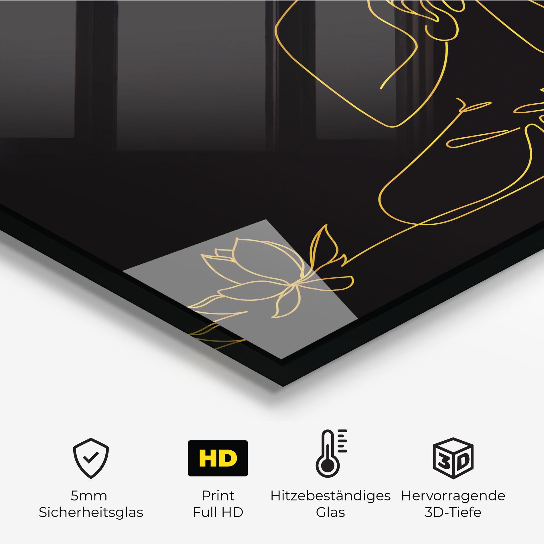 Buddha Gold Line mockup 2