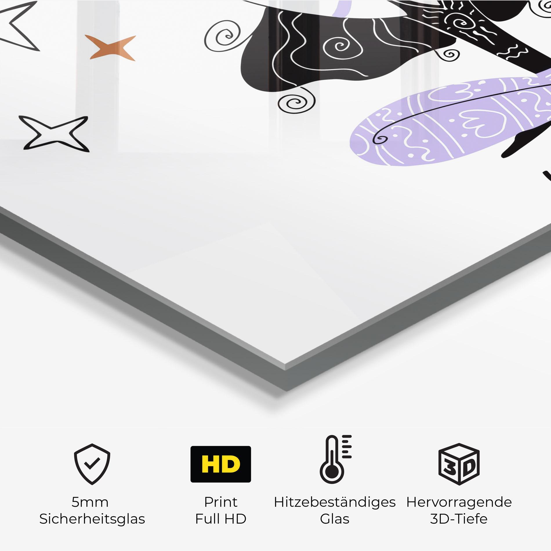 Küchenrückwand Glas Here And Now mockup 2