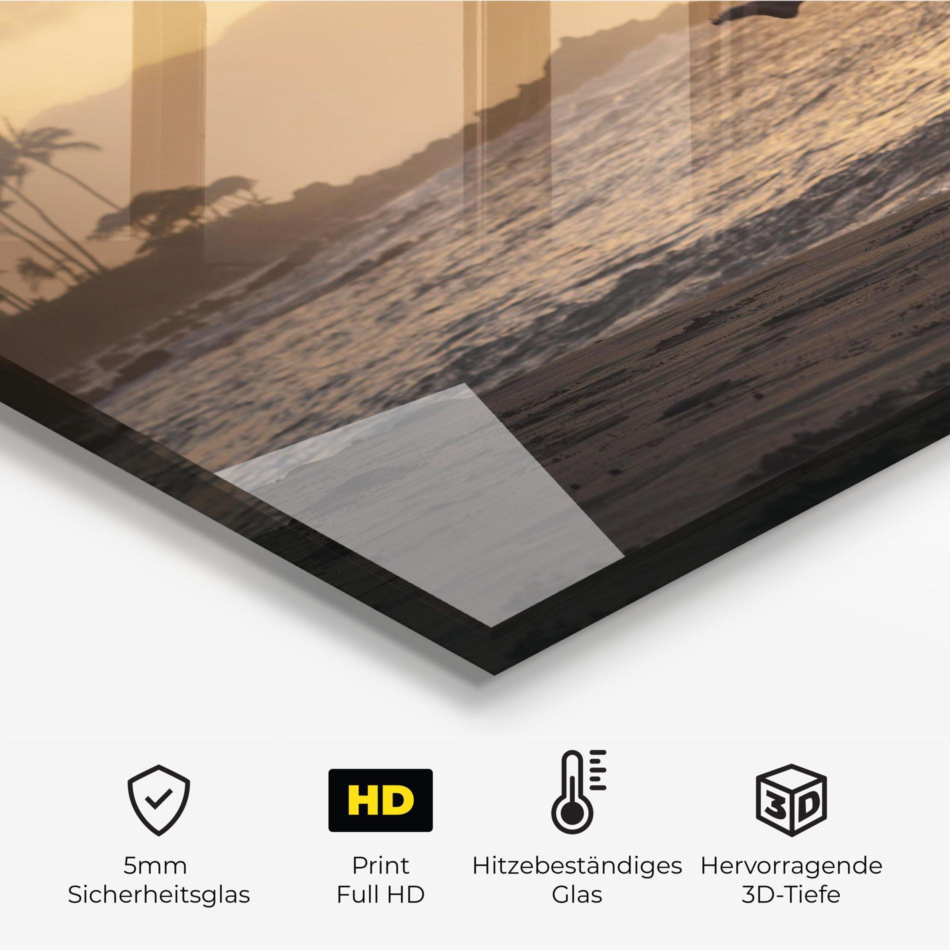 Küchenrückwand Glas Radiant Ripple mockup 2