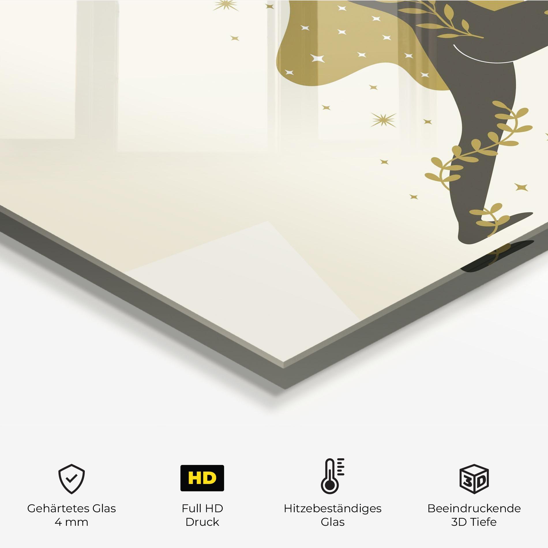 Küchenrückwand Glas Chandrasana mockup 2