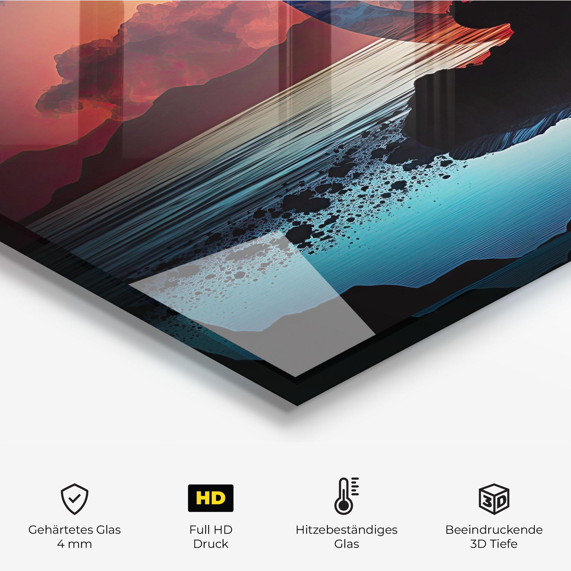 Küchenrückwand Glas Om Orbit mockup 2