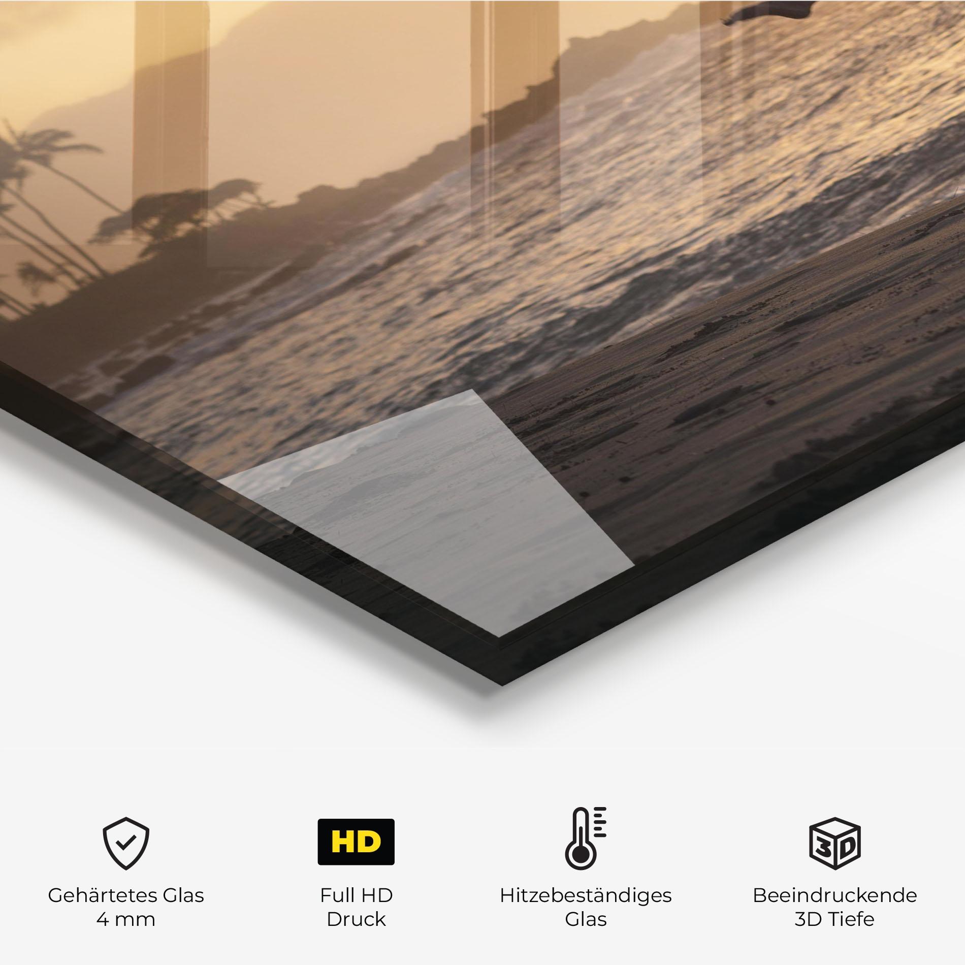 Küchenrückwand Glas Radiant Ripple mockup 2