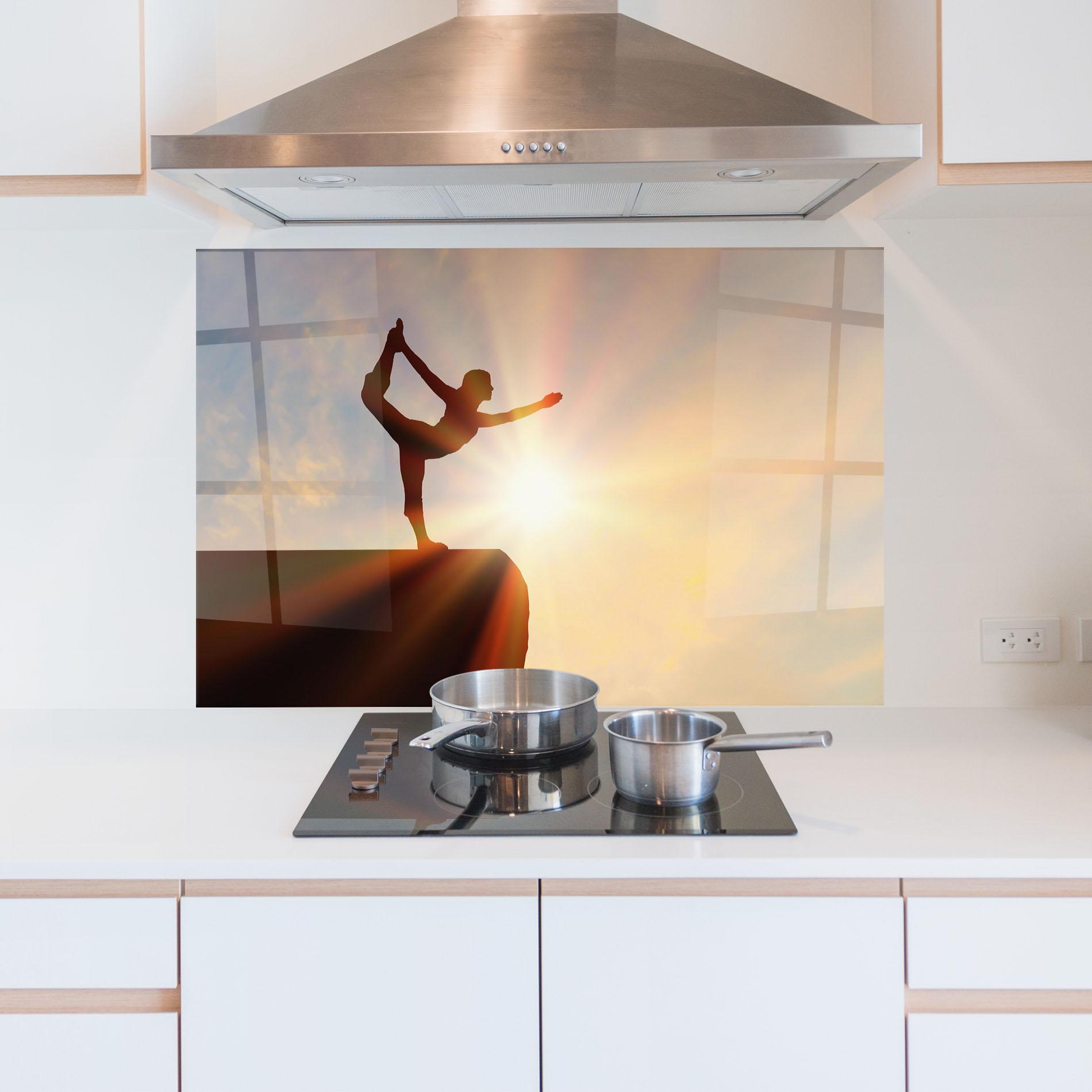 Küchenrückwand Glas Inner Illumination mockup 5