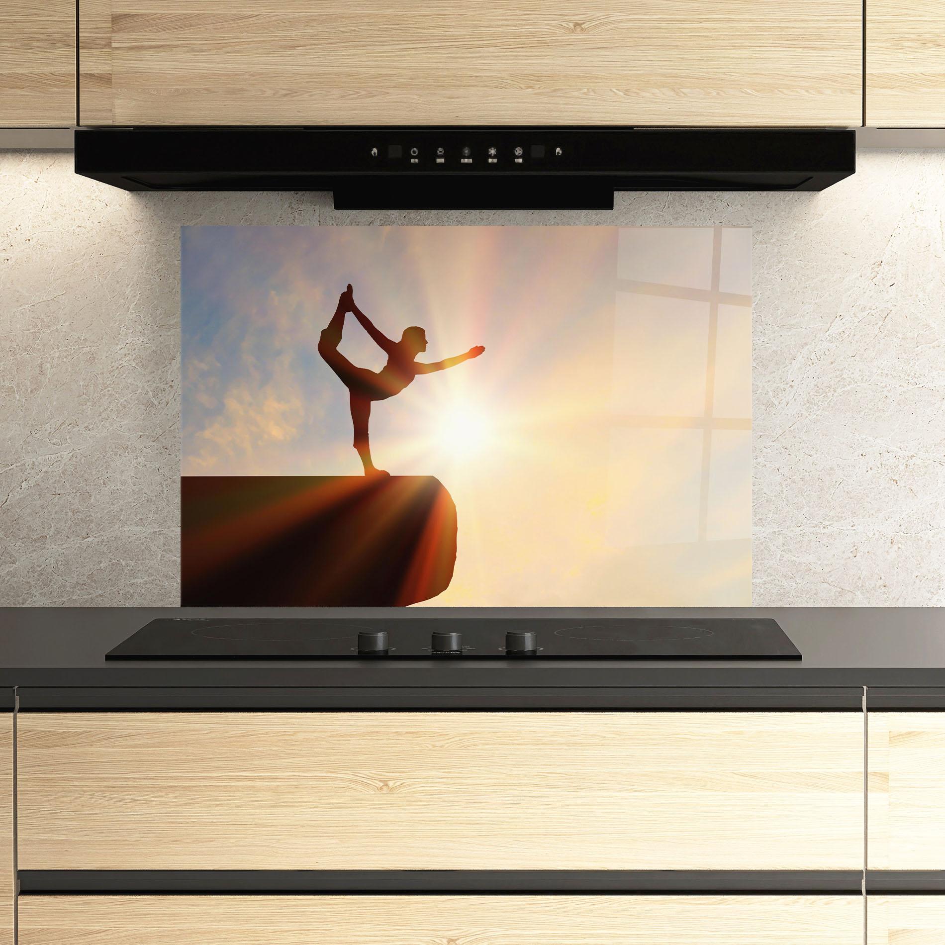 Küchenrückwand Glas Inner Illumination mockup 3