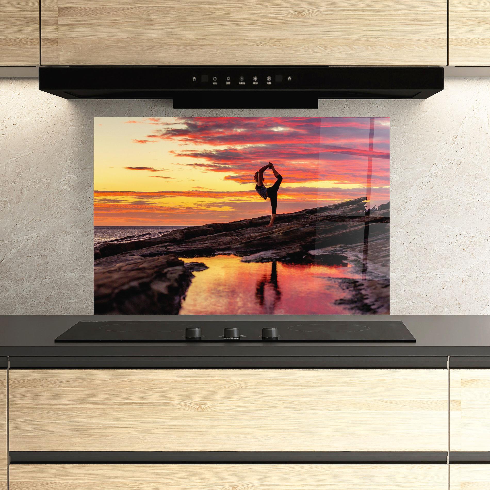 Küchenrückwand Glas Namaste mockup 3