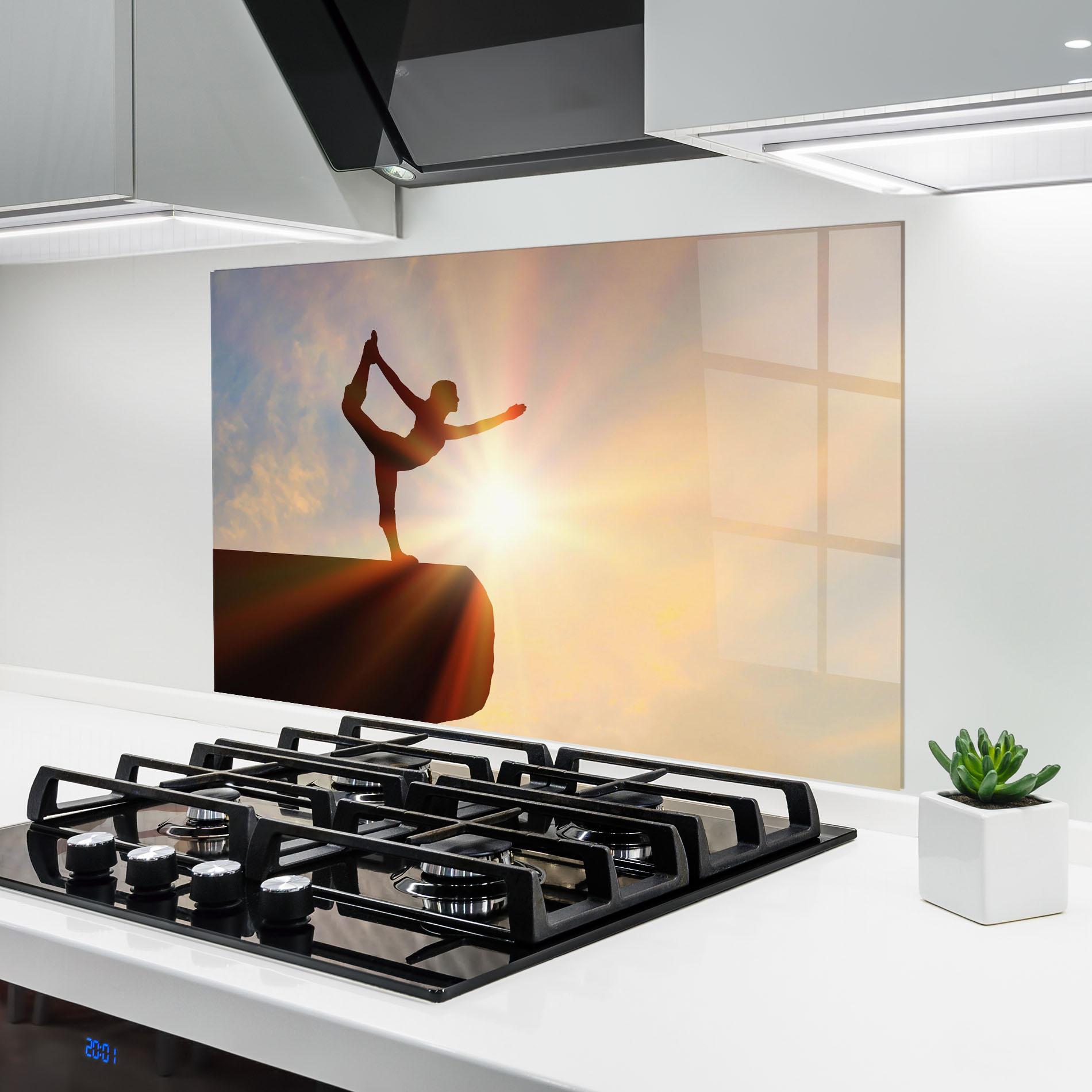 Küchenrückwand Glas Inner Illumination mockup 6