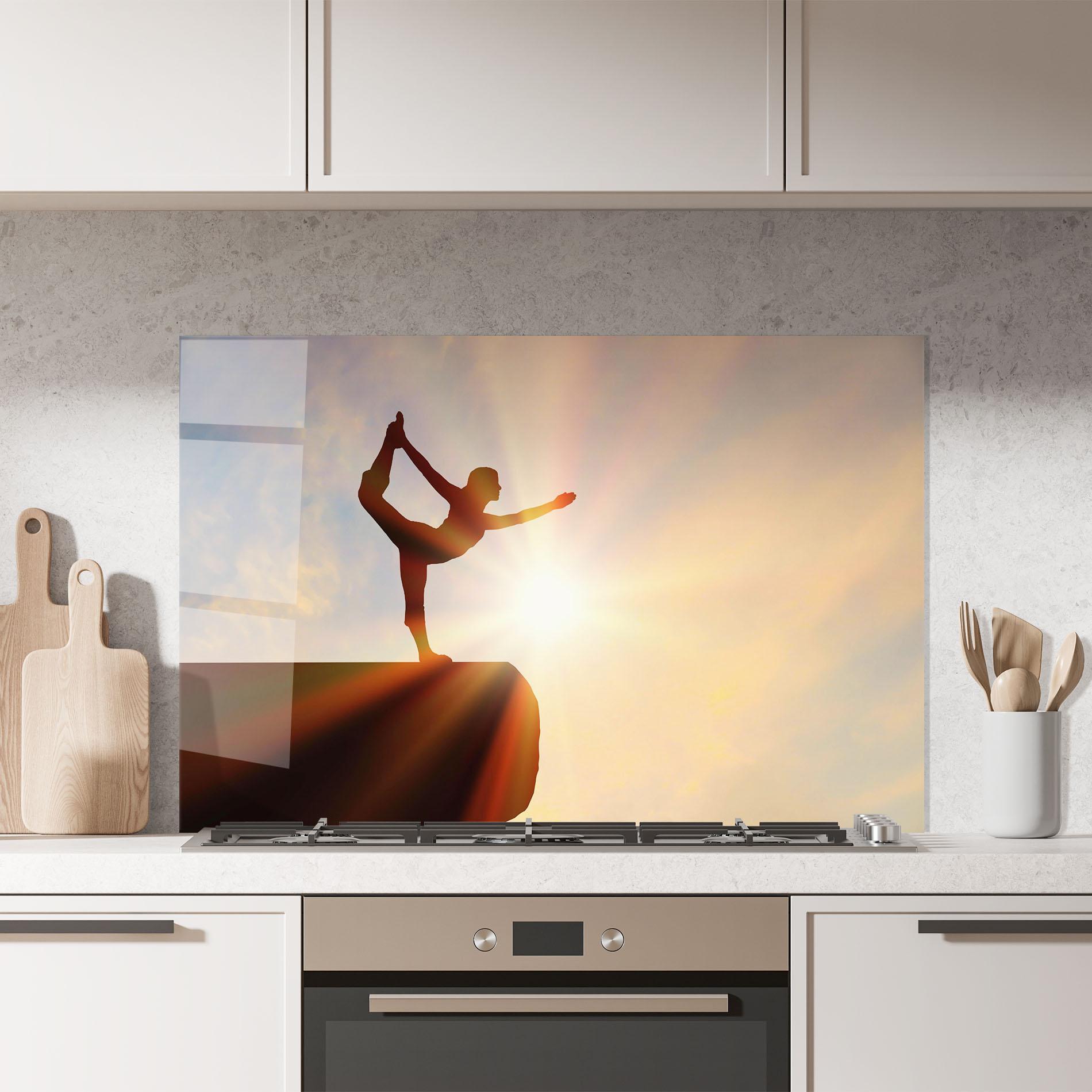 Küchenrückwand Glas Inner Illumination mockup 7