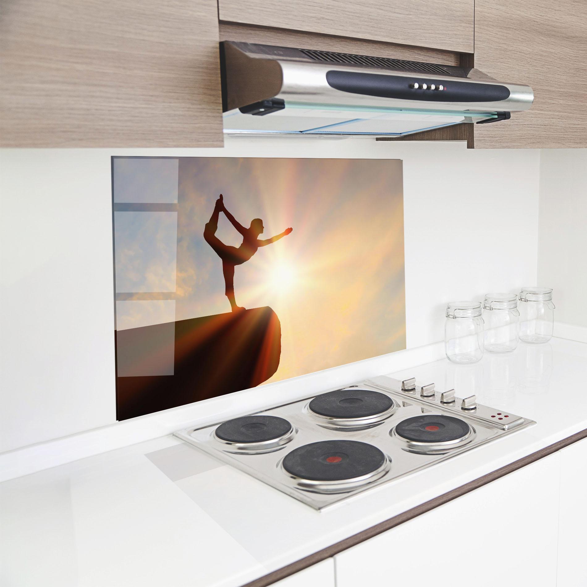 Küchenrückwand Glas Inner Illumination mockup 8