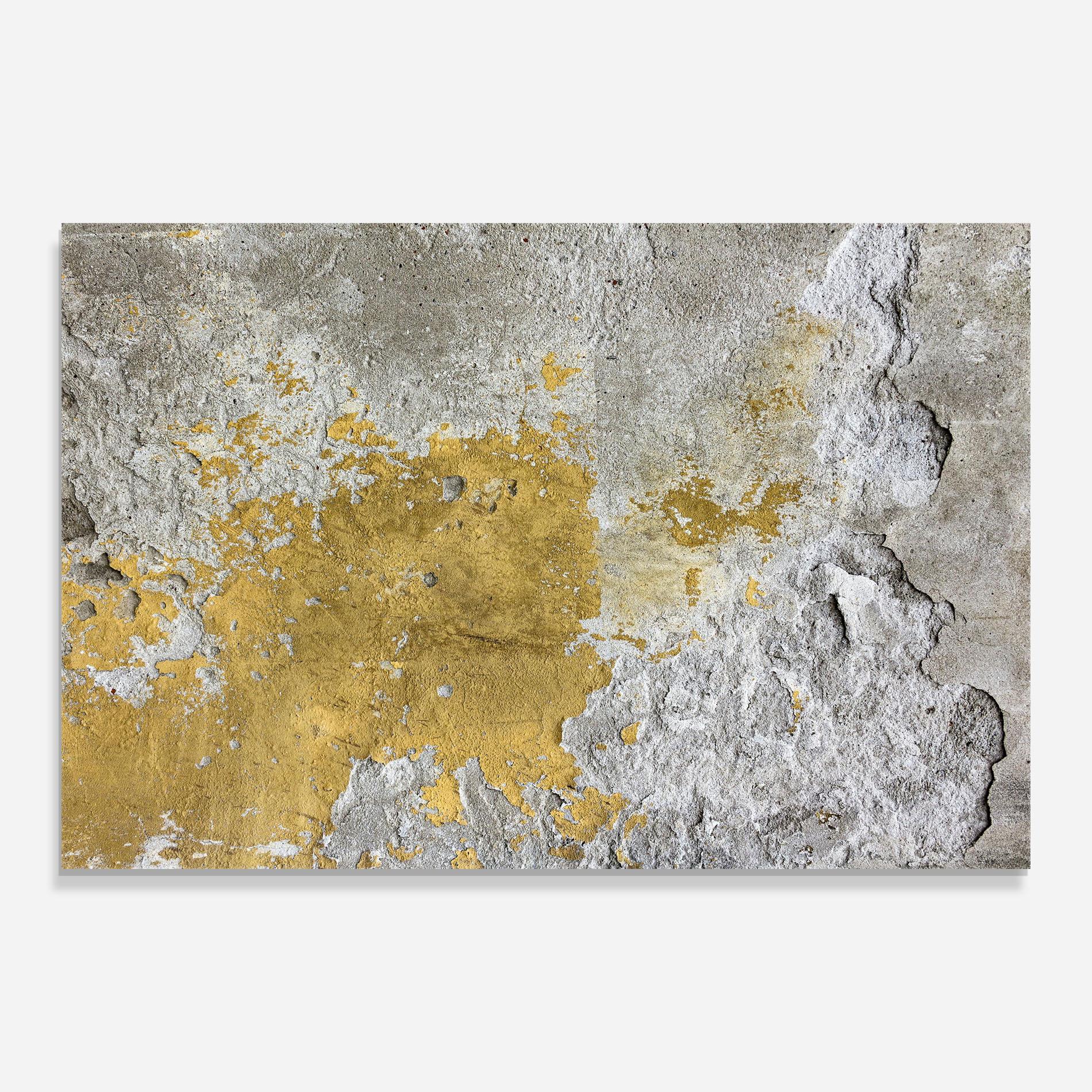 Küchenrückwand Glas Yellowish Ciment mockup 0