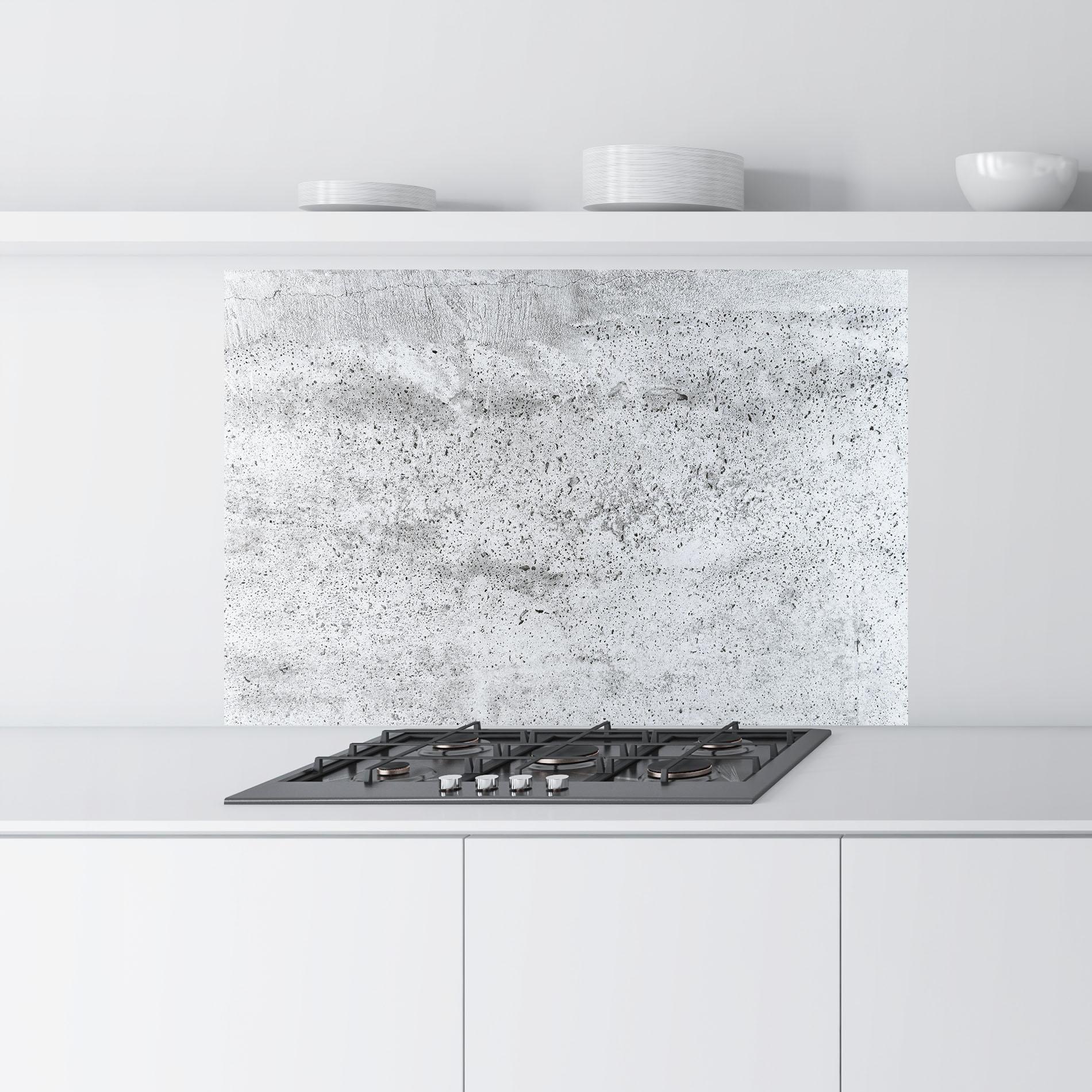 Küchenrückwand Glas Cement Texture mockup 9