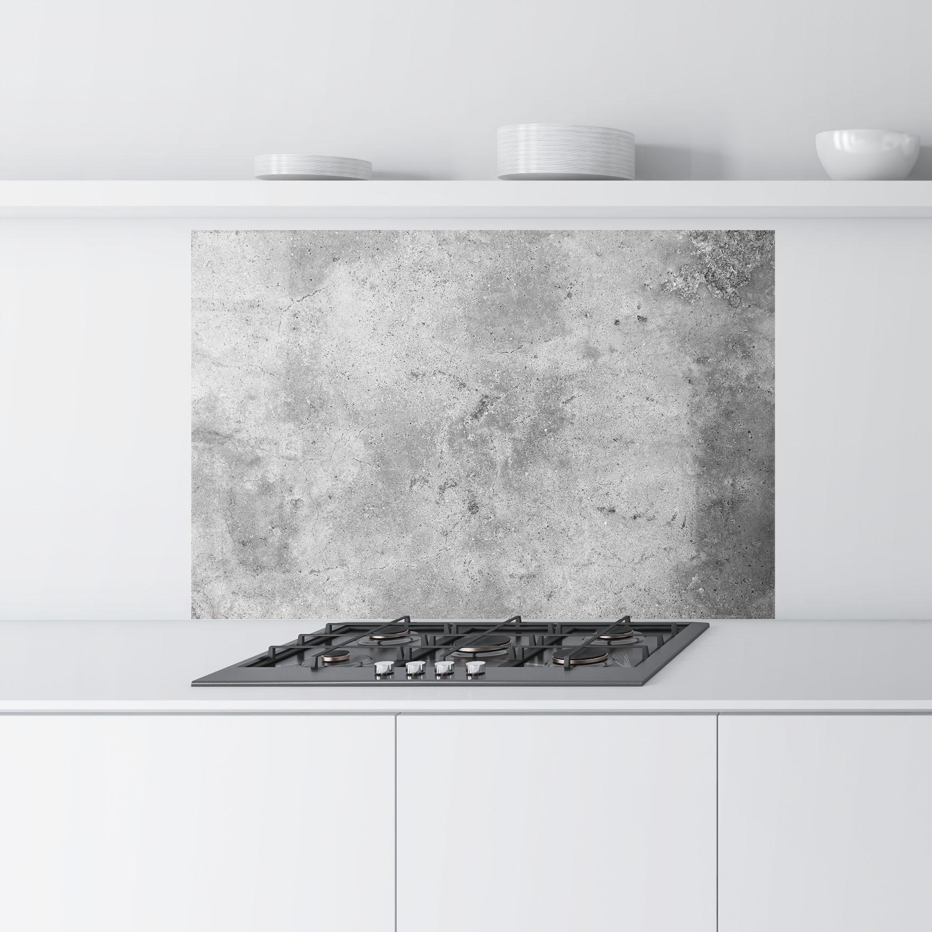 Küchenrückwand Glas Cement Wall Texture Background mockup 9