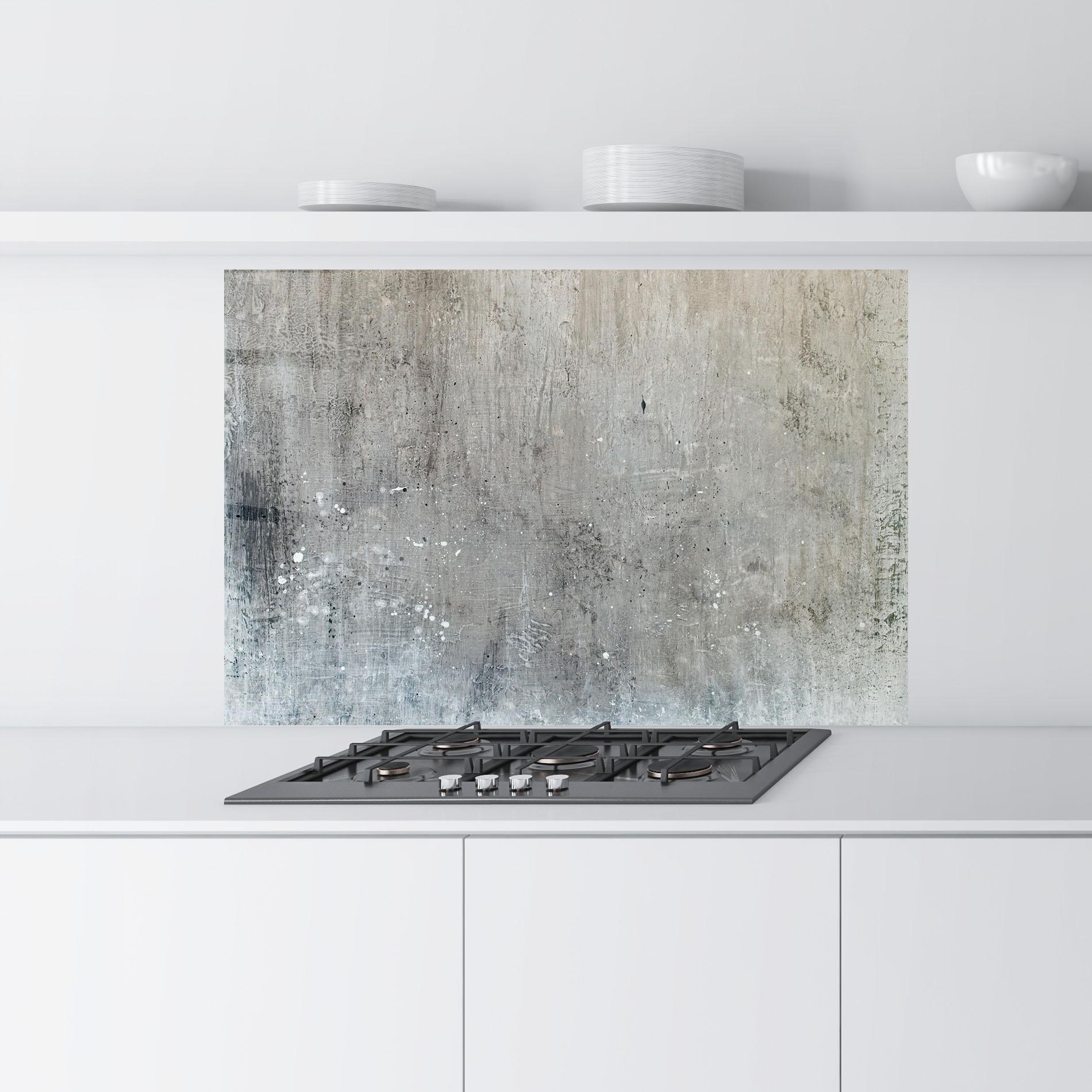 Küchenrückwand Glas Darkish Ciment mockup 9