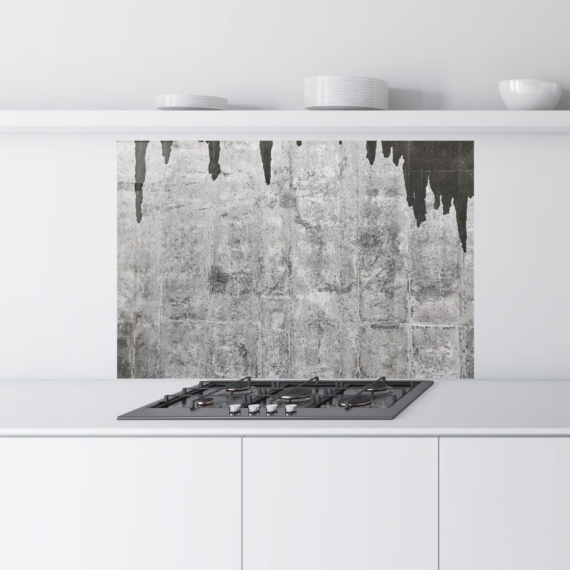 Küchenrückwand Glas Dirty Texture mockup 9