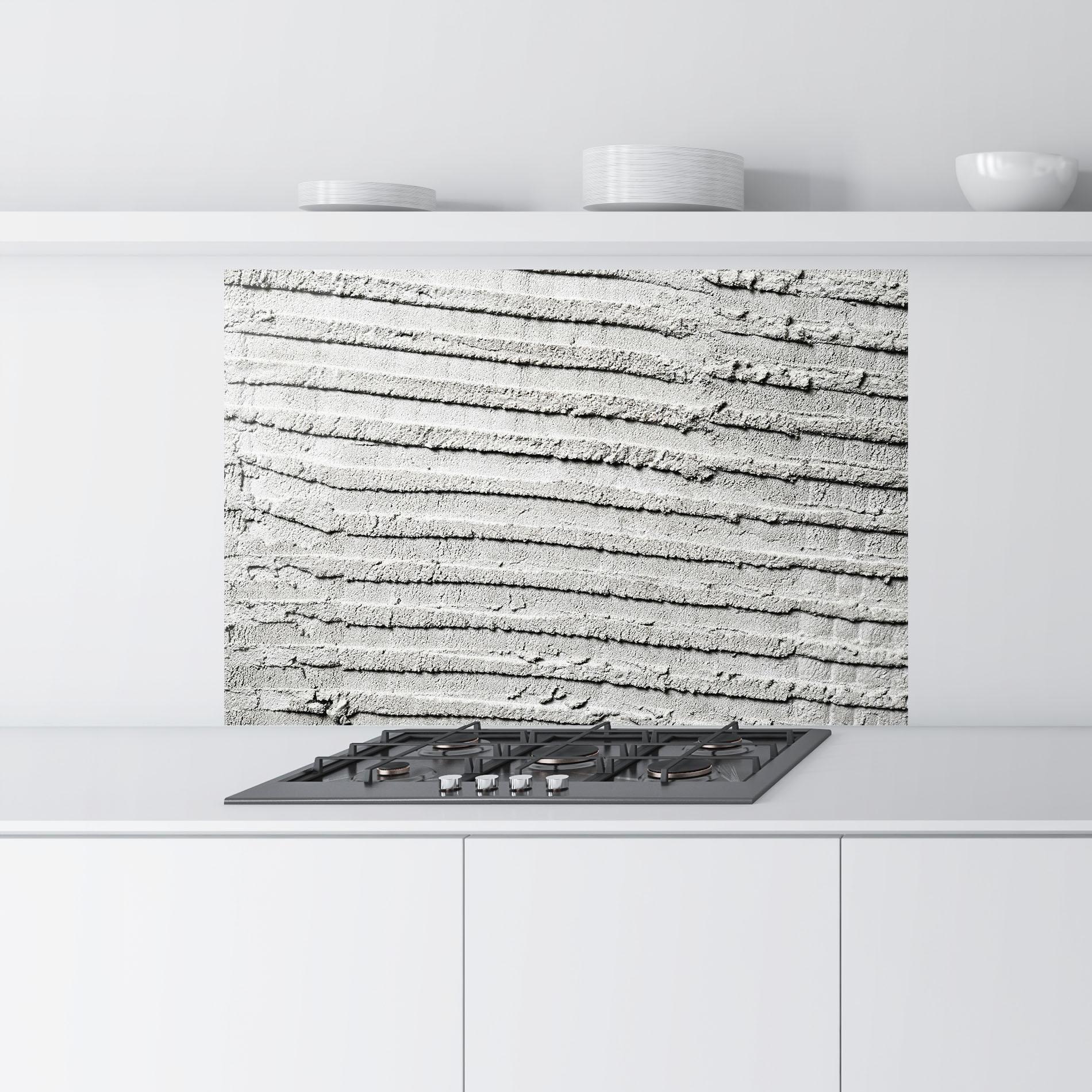 Küchenrückwand Glas Old Cement Pattern mockup 9