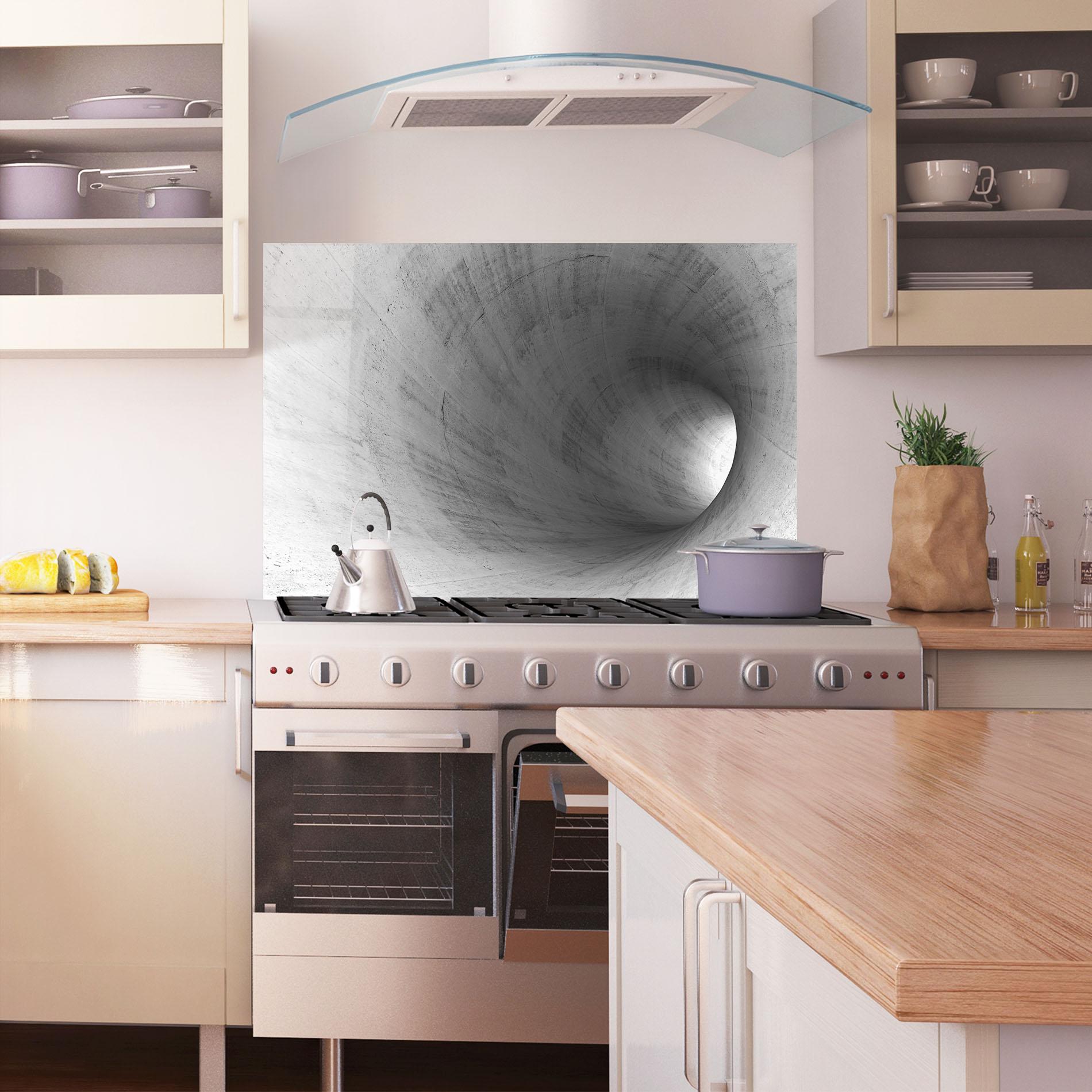 Küchenrückwand Glas Getaway Hole mockup 1