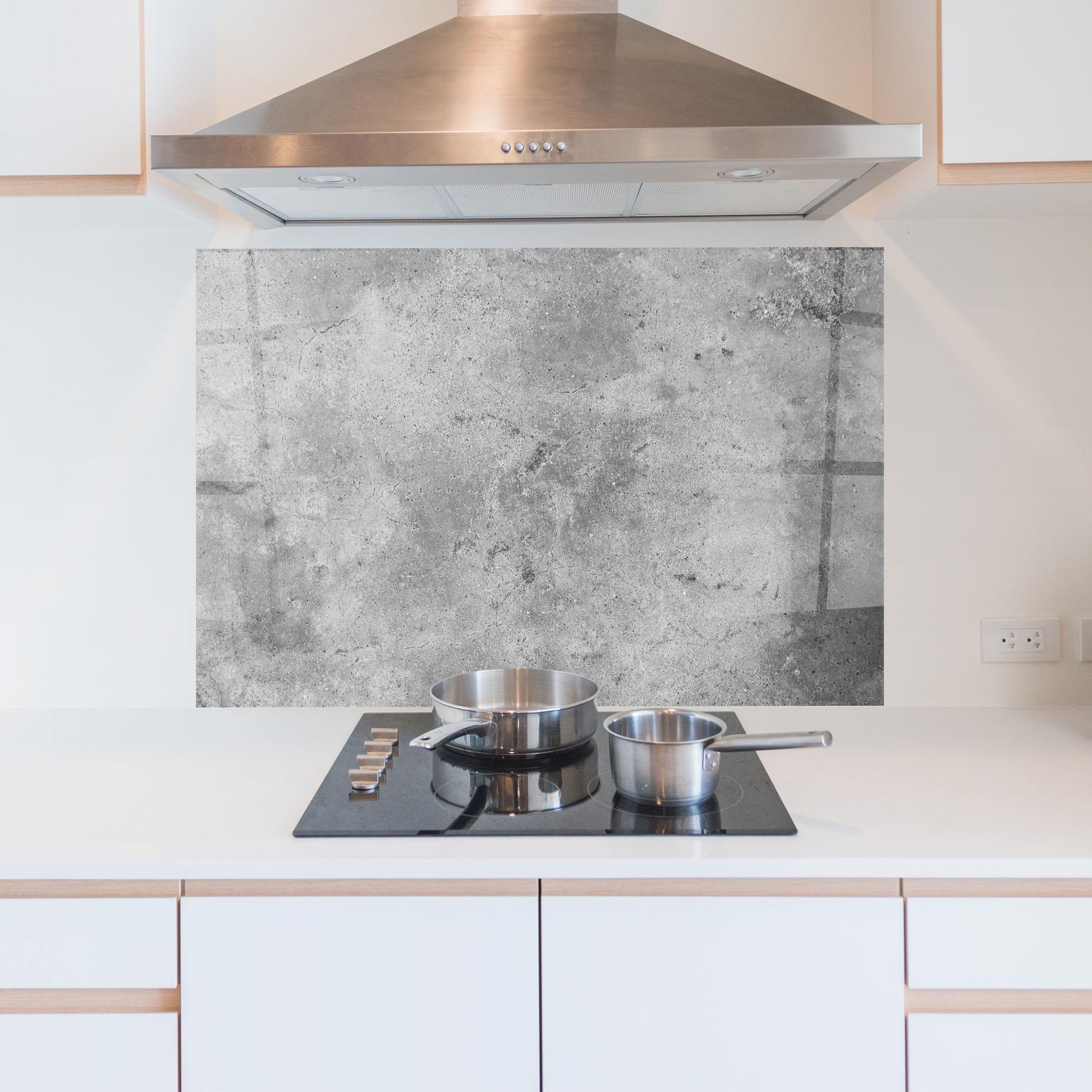 Küchenrückwand Glas Cement Wall Texture Background mockup 5