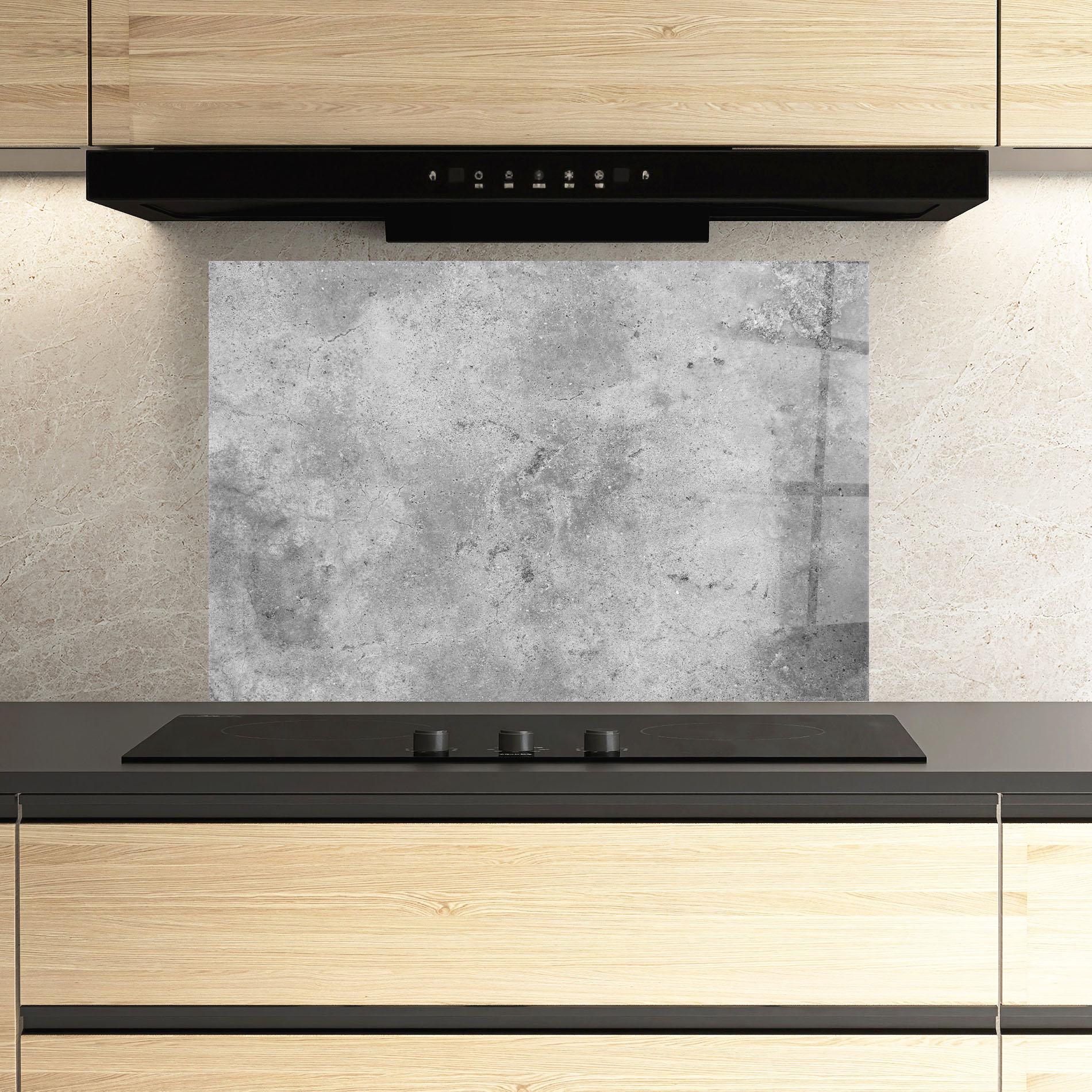 Küchenrückwand Glas Cement Wall Texture Background mockup 3