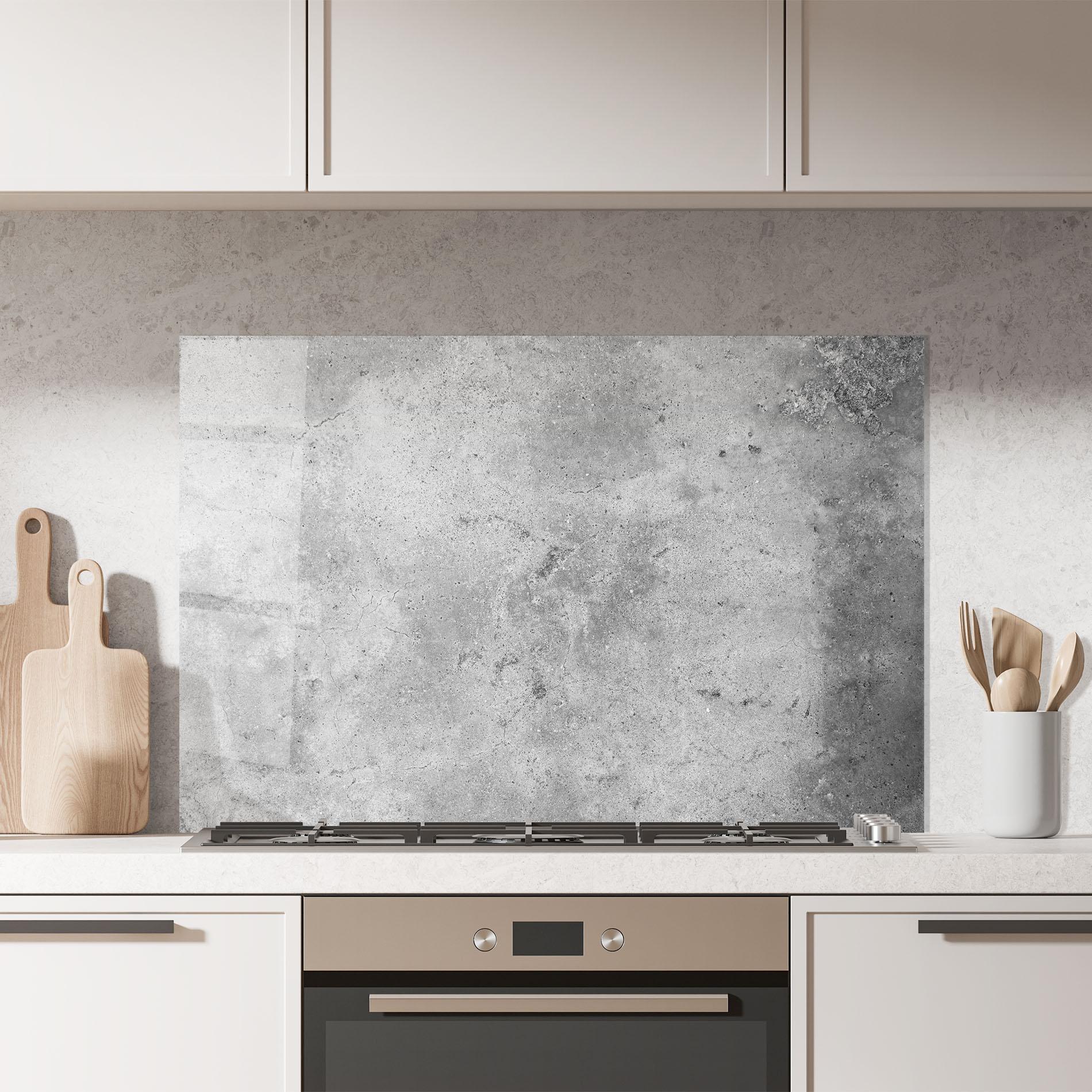 Küchenrückwand Glas Cement Wall Texture Background mockup 7