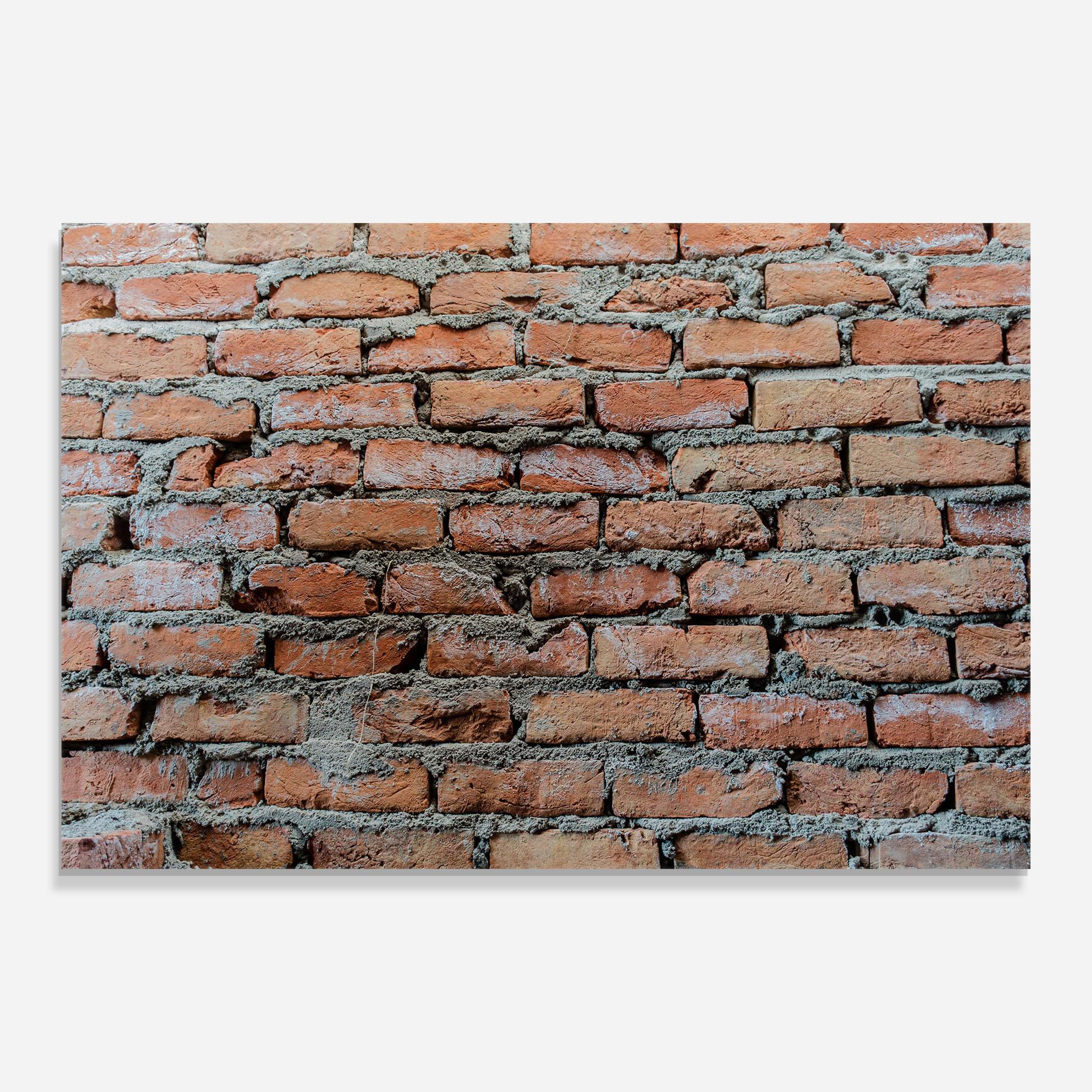 Küchenrückwand Glas Bricks With Ciment 2 mockup 0