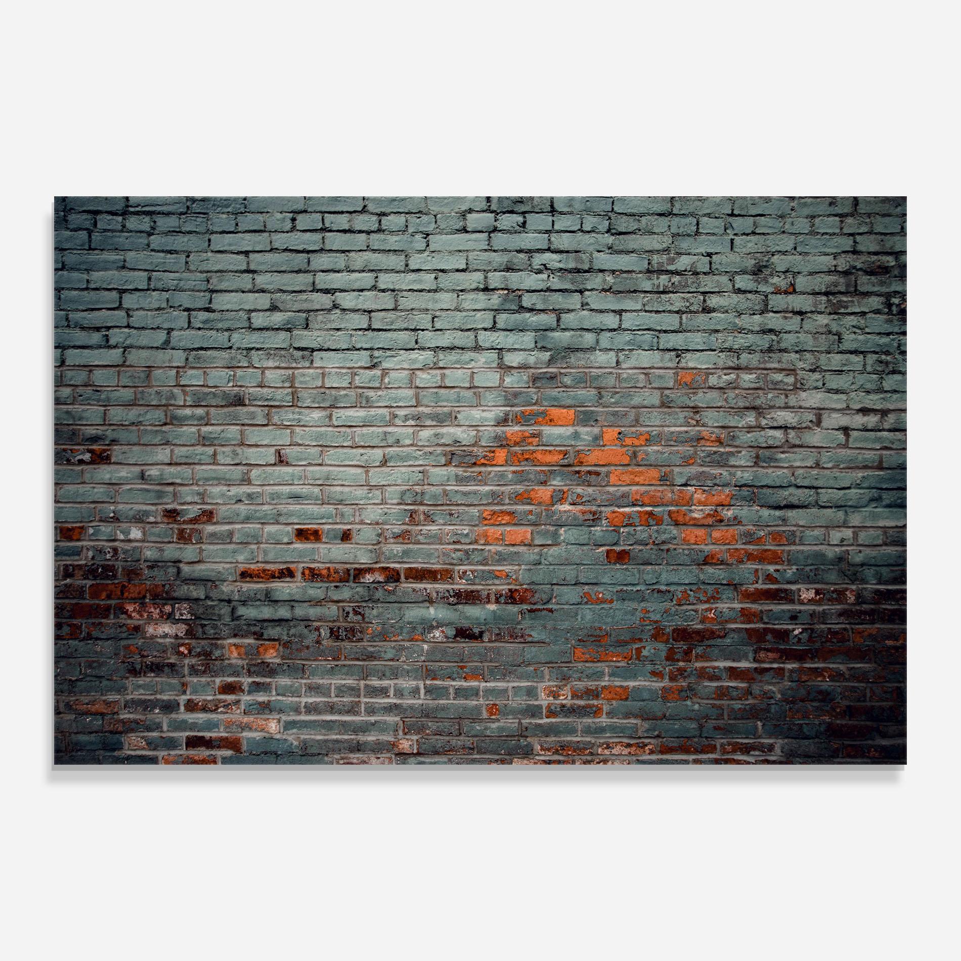 Küchenrückwand Glas Colorful Bircks mockup 0