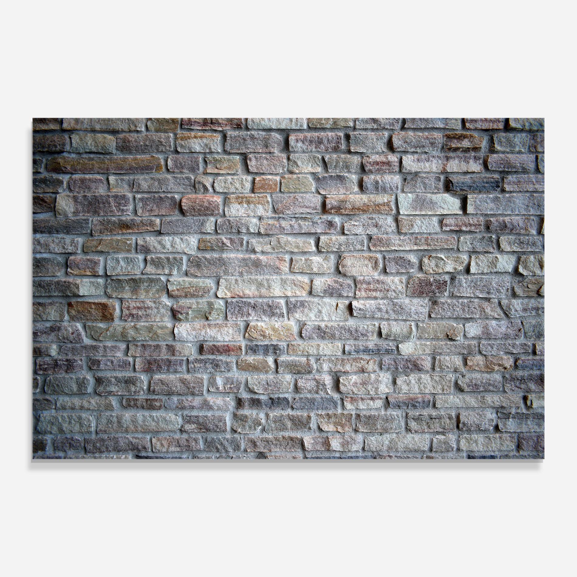 Küchenrückwand Glas Greyish Bircks mockup 0