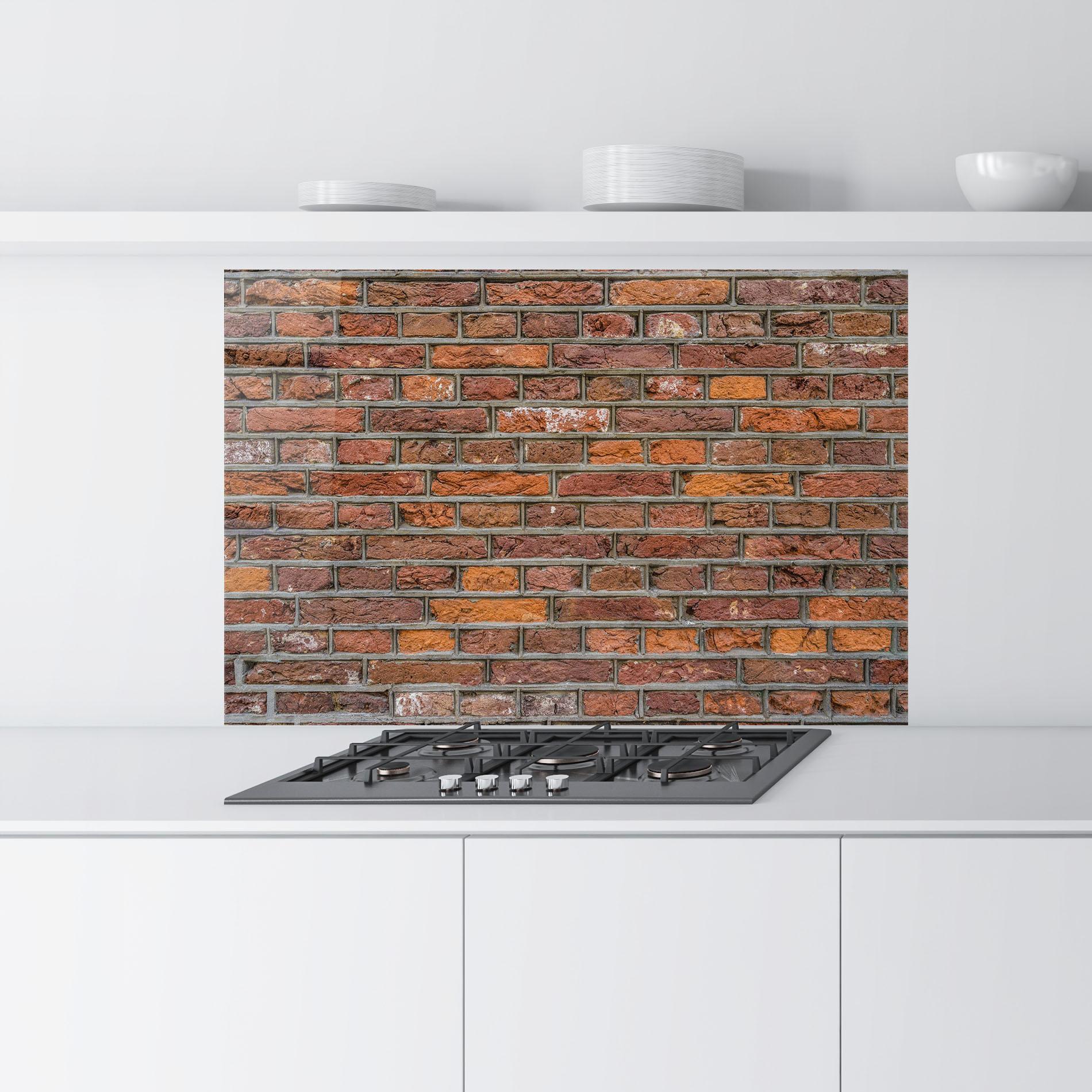 Küchenrückwand Glas Autumn Bricks mockup 9