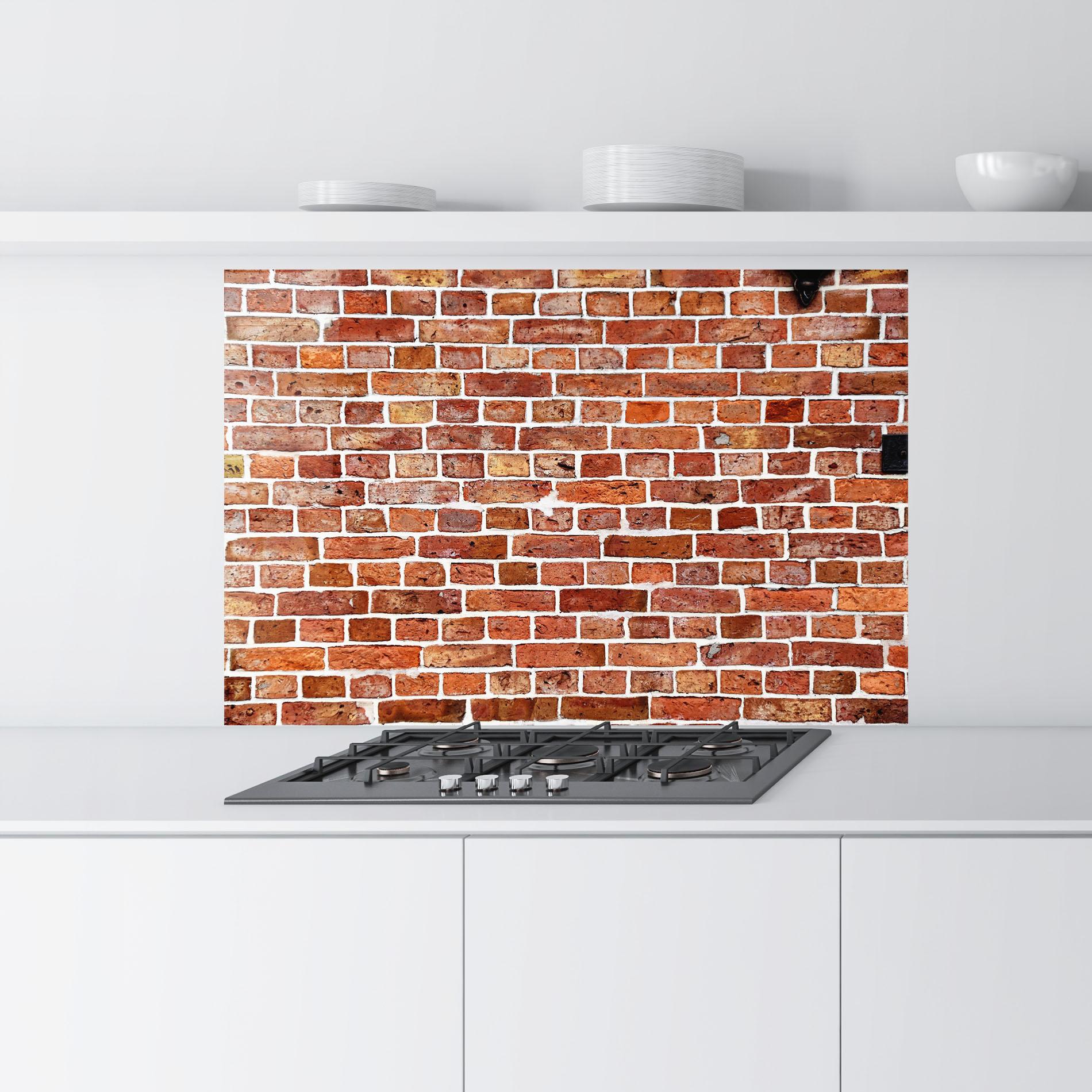 Küchenrückwand Glas Construction Bricks mockup 9