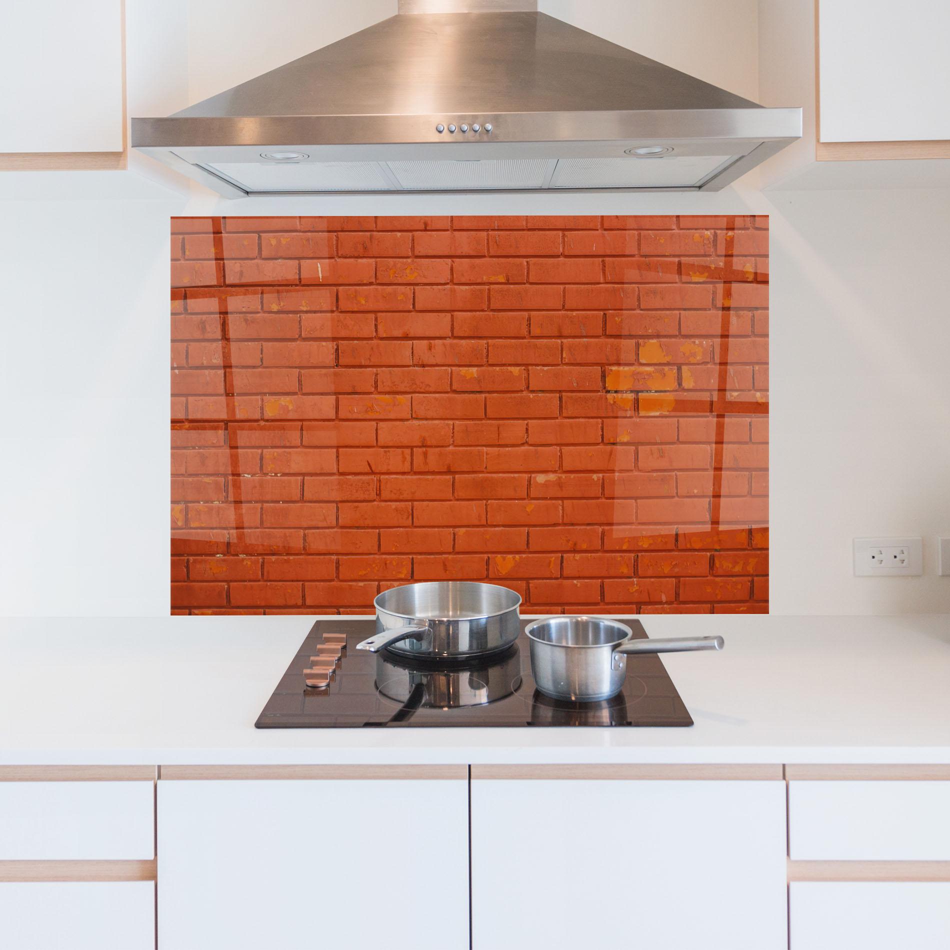 Küchenrückwand Glas Simetric Bircks mockup 5