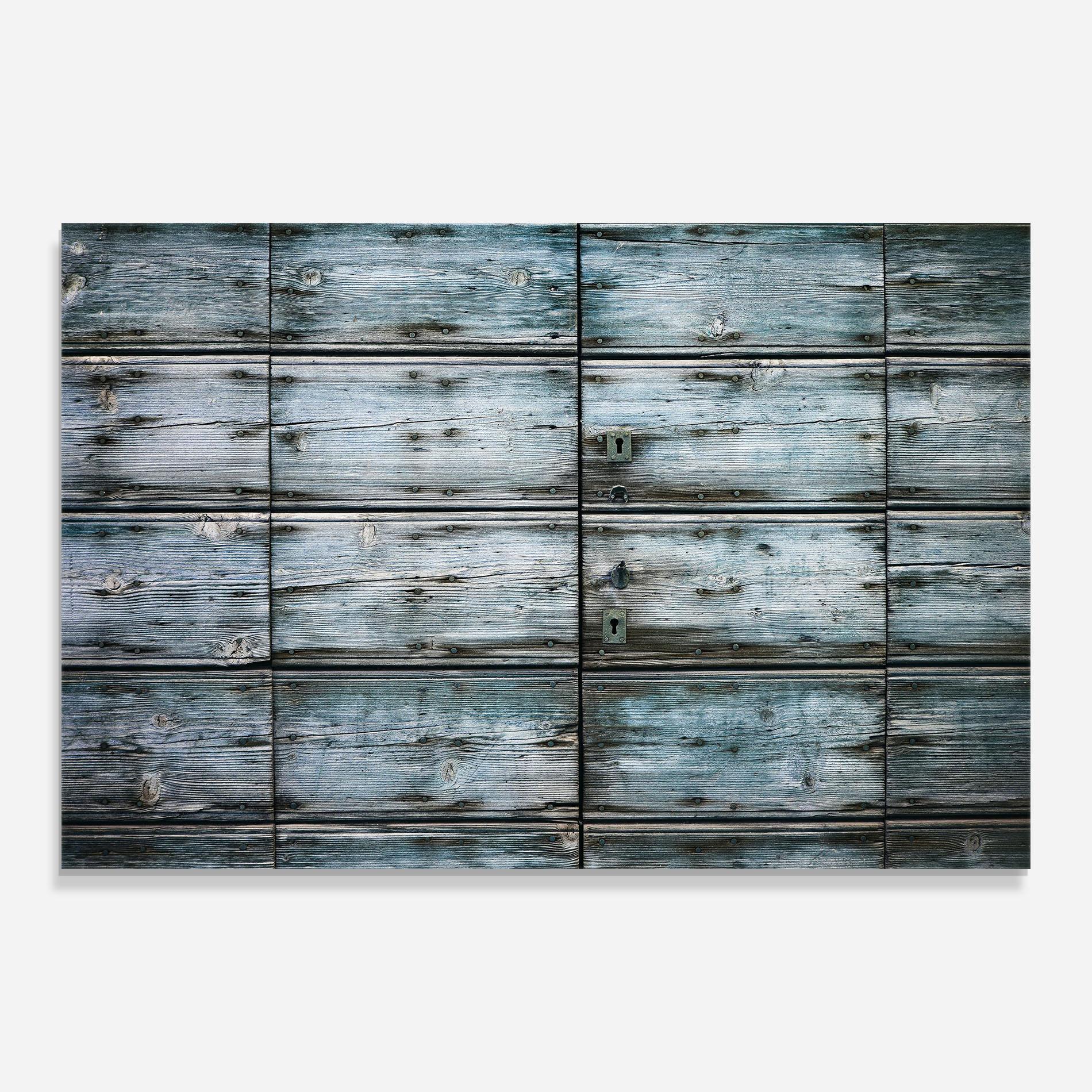 Küchenrückwand Glas Old Wood Texture mockup 0