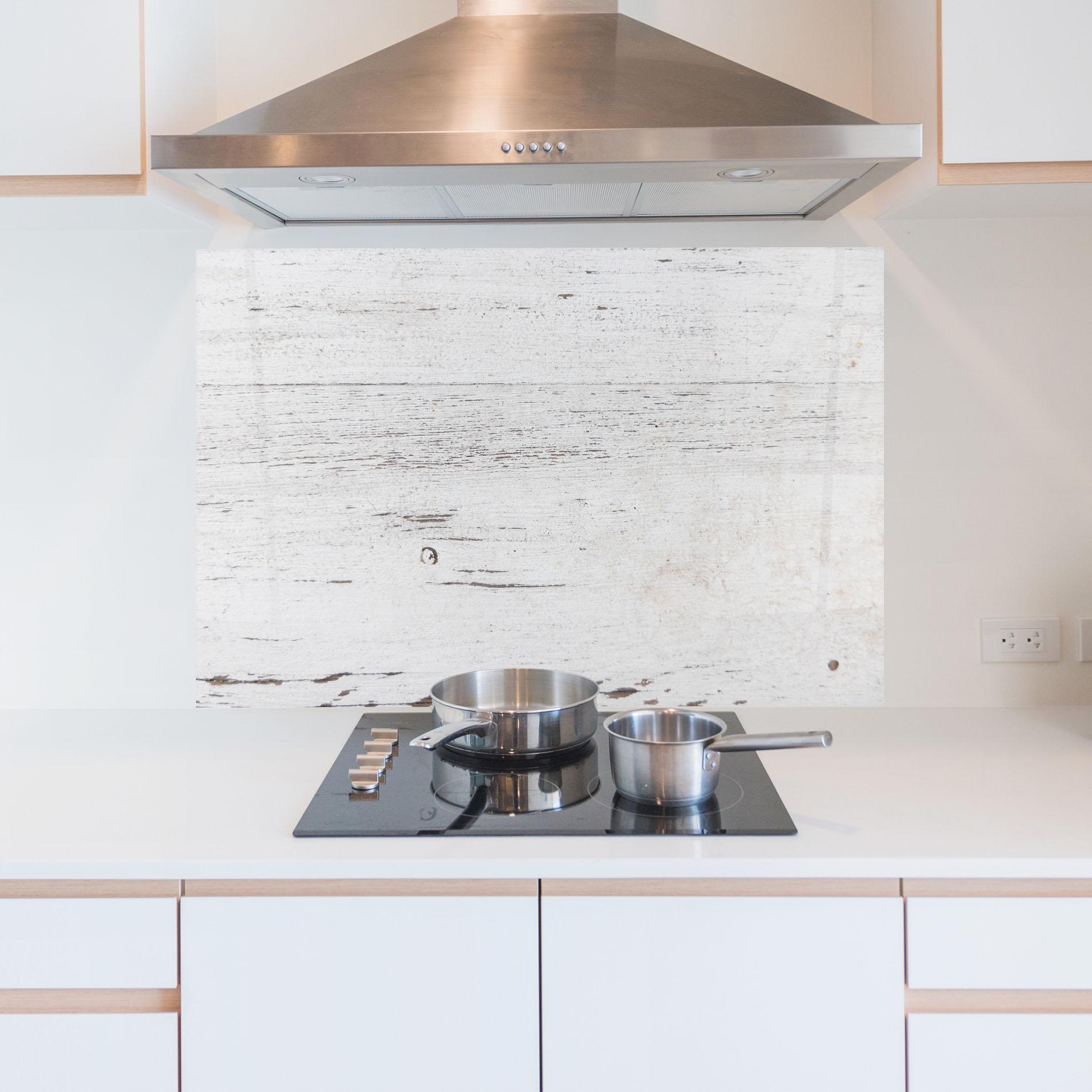 Küchenrückwand Glas Bight Wood mockup 5