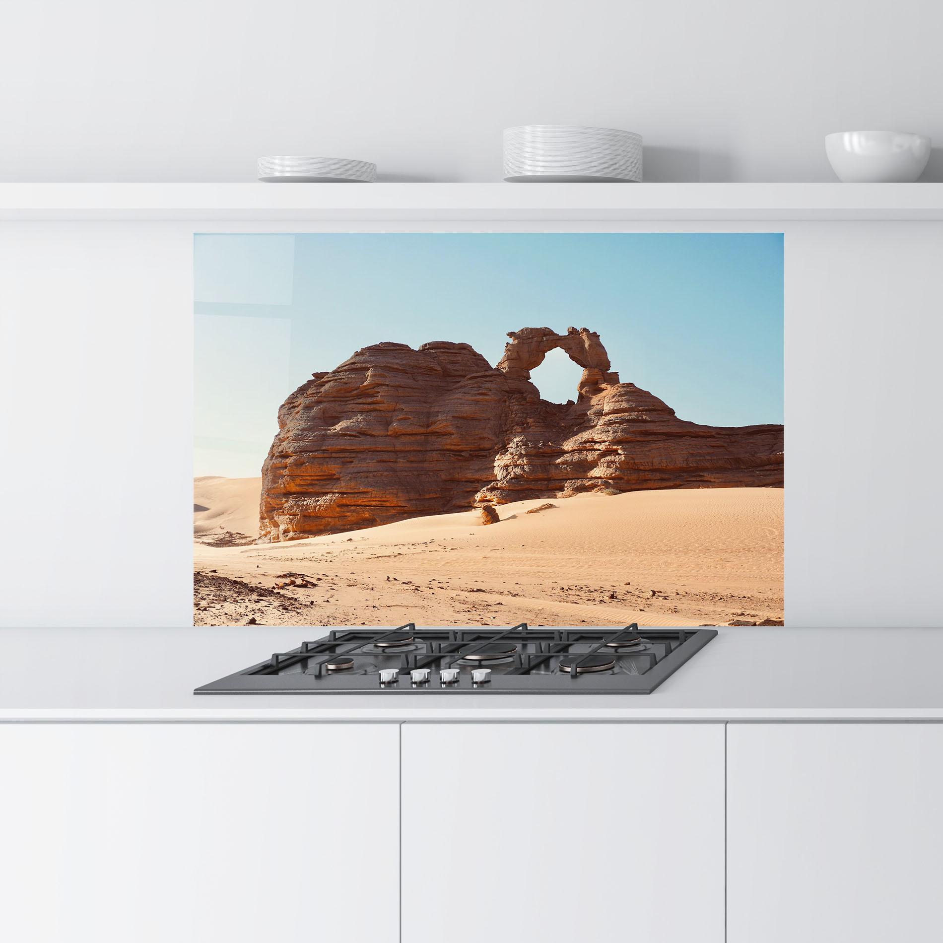 Küchenrückwand Glas Arcade In Desert 2 mockup 9
