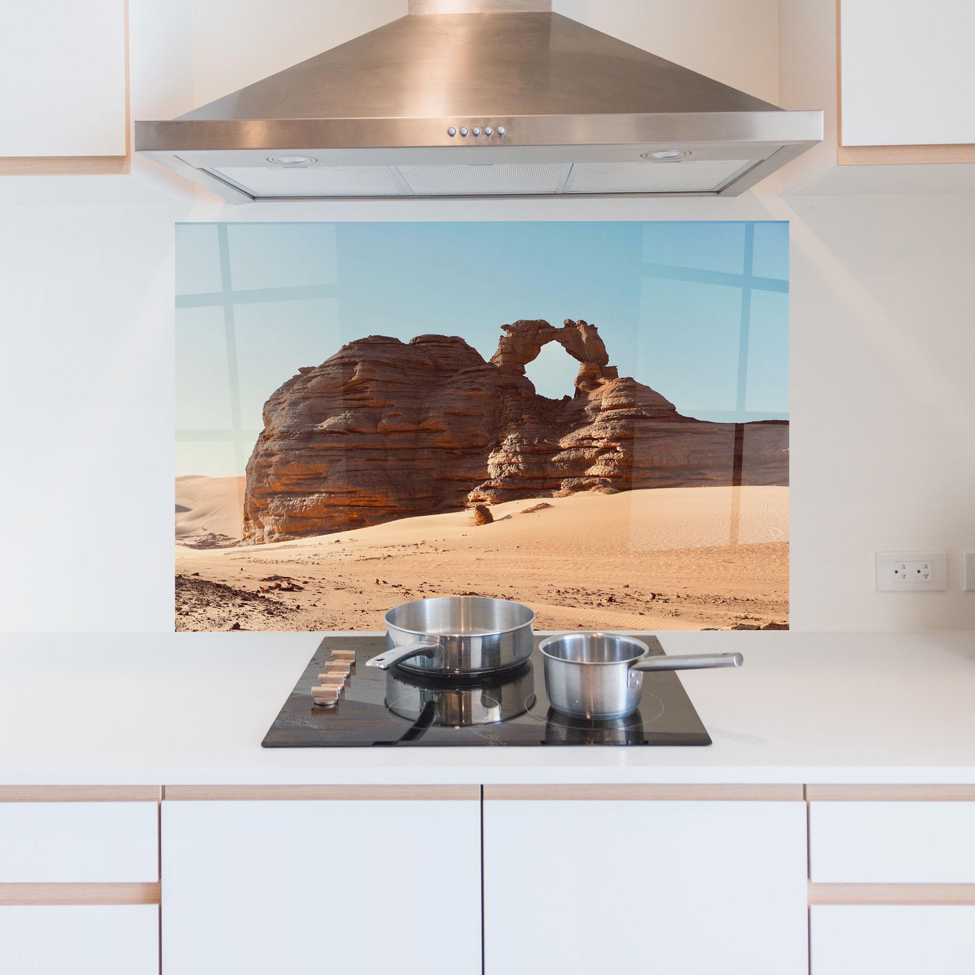 Küchenrückwand Glas Arcade In Desert 2 mockup 5