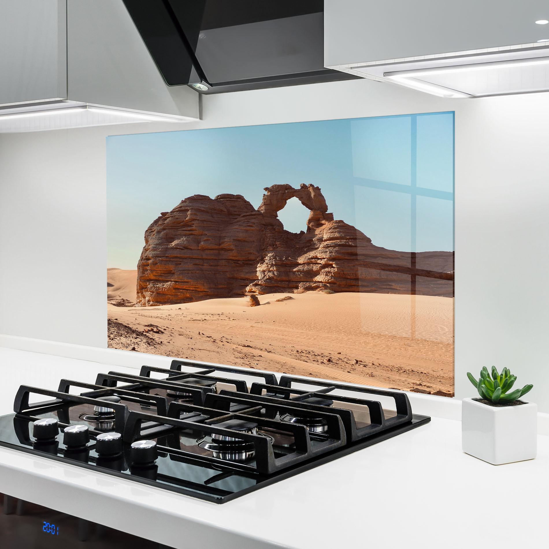 Küchenrückwand Glas Arcade In Desert 2 mockup 6