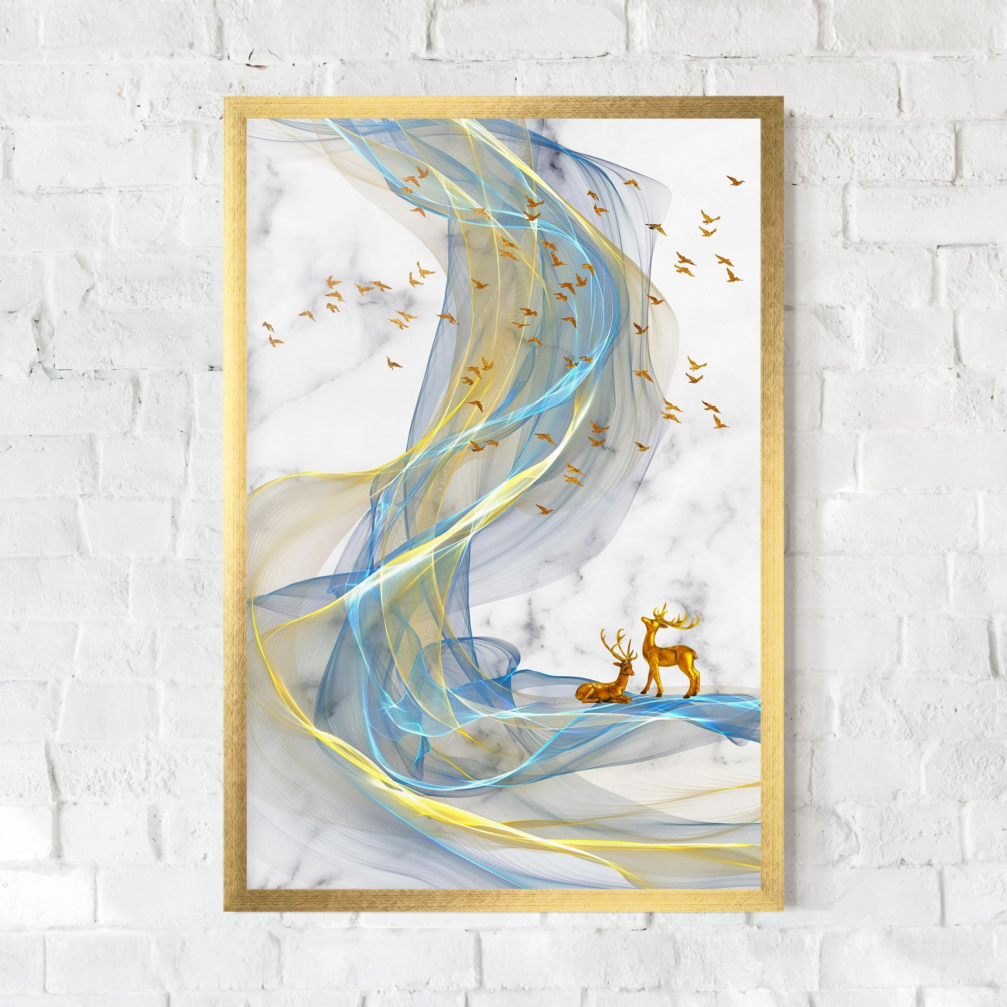 Abstract Golden Landscape 2 mockup 0