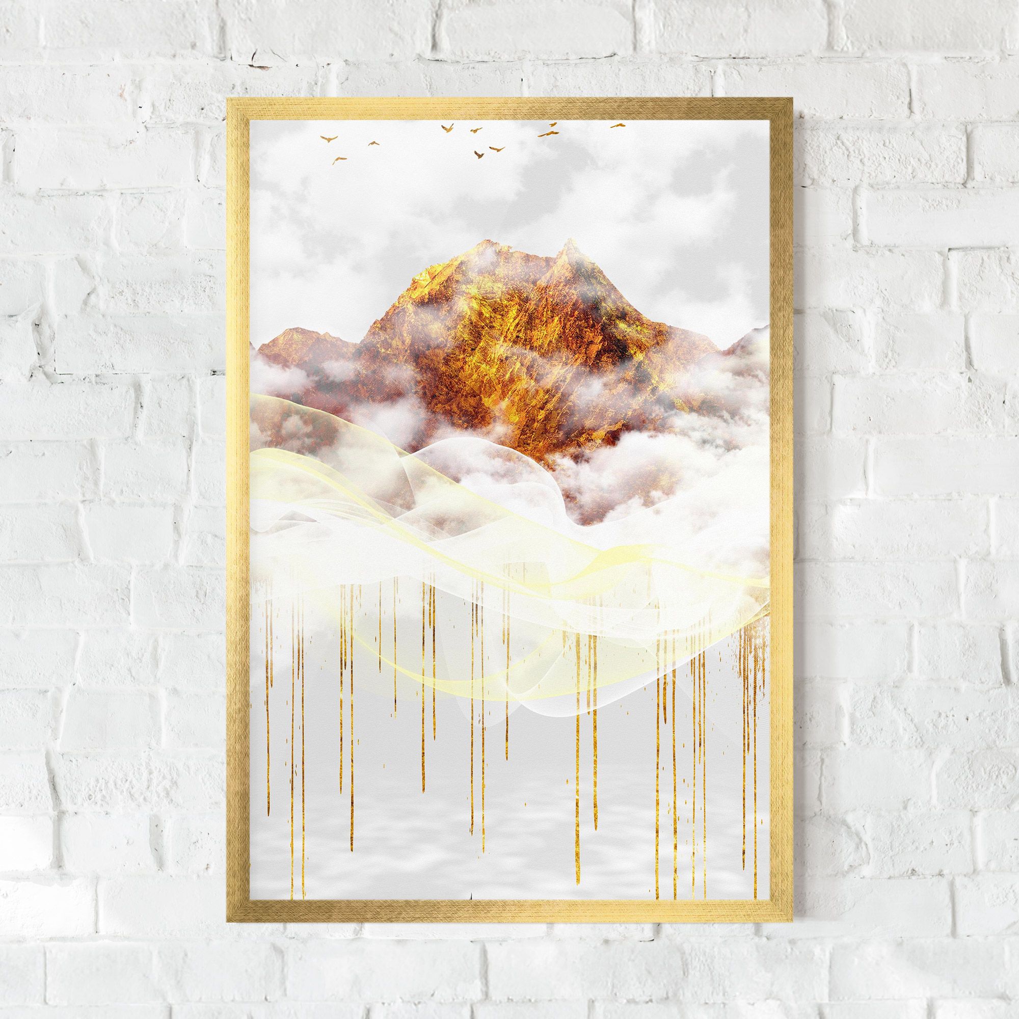 Abstract Golden Landscape 3 mockup 0