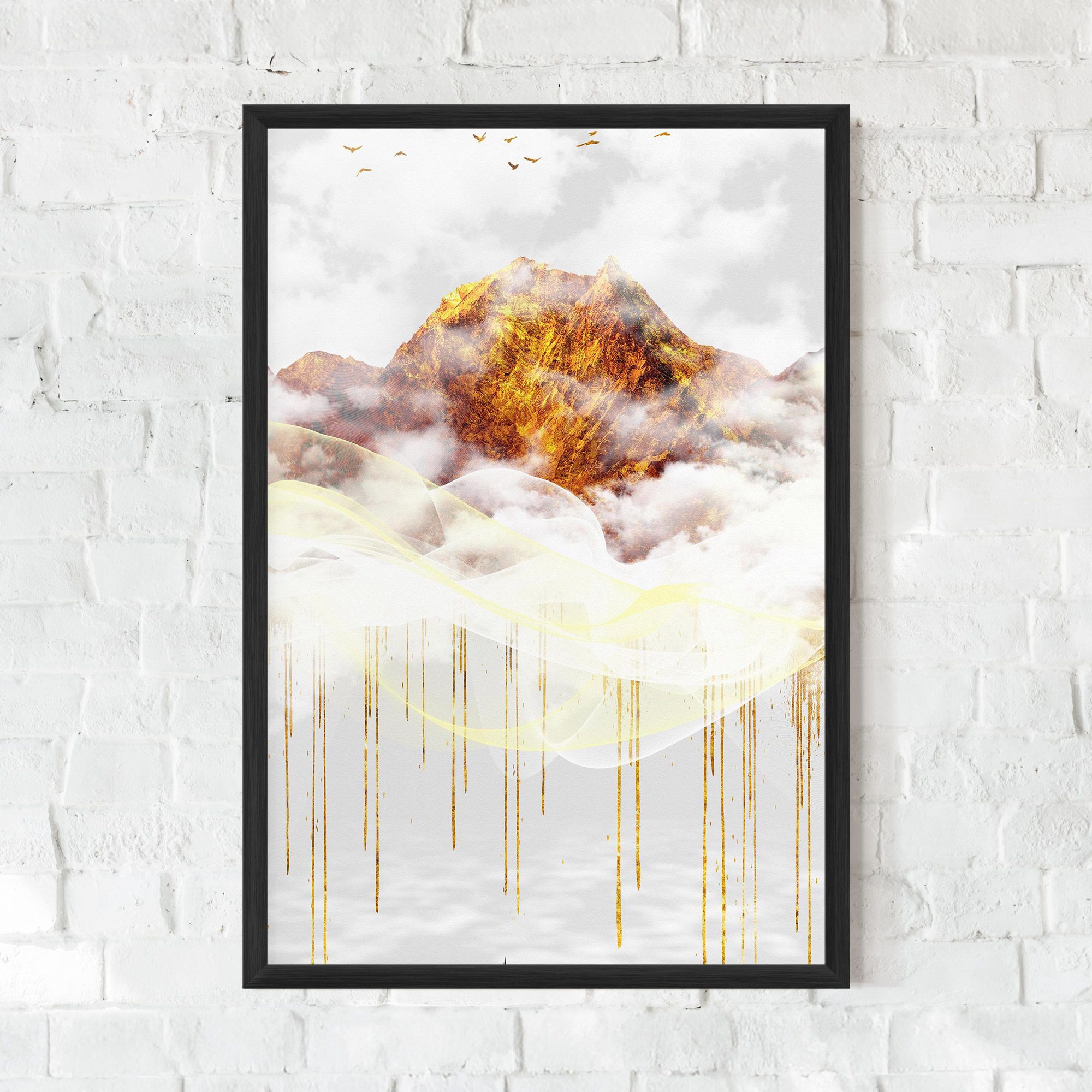 Abstract Golden Landscape 3 mockup 0